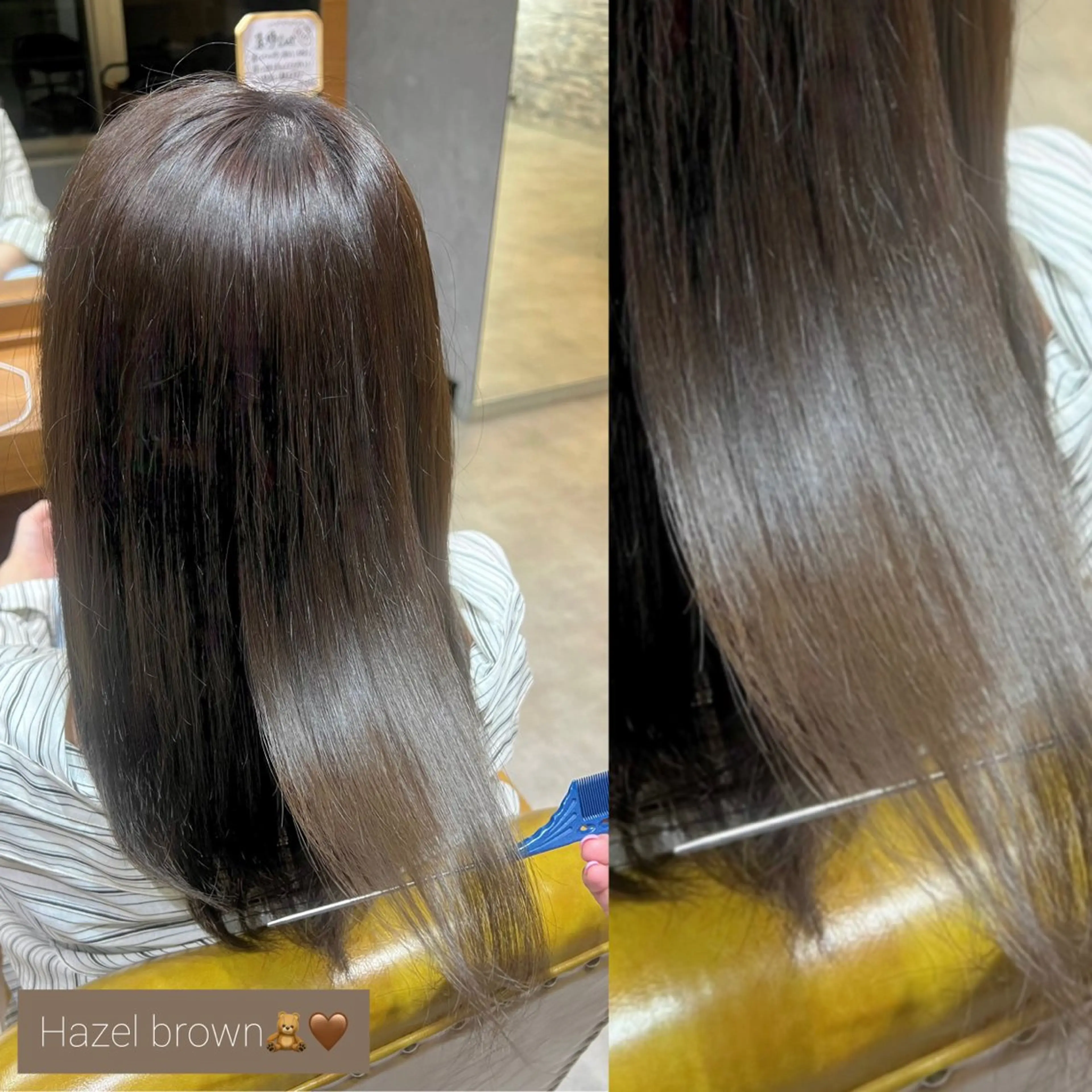 セミロング カラー ブラウンカラー 透明感カラー ヘーゼル ヘアカラー 🌺モデル募集中🥥 𝘈𝘺𝘢𝘯𝘦のヘアスタイル