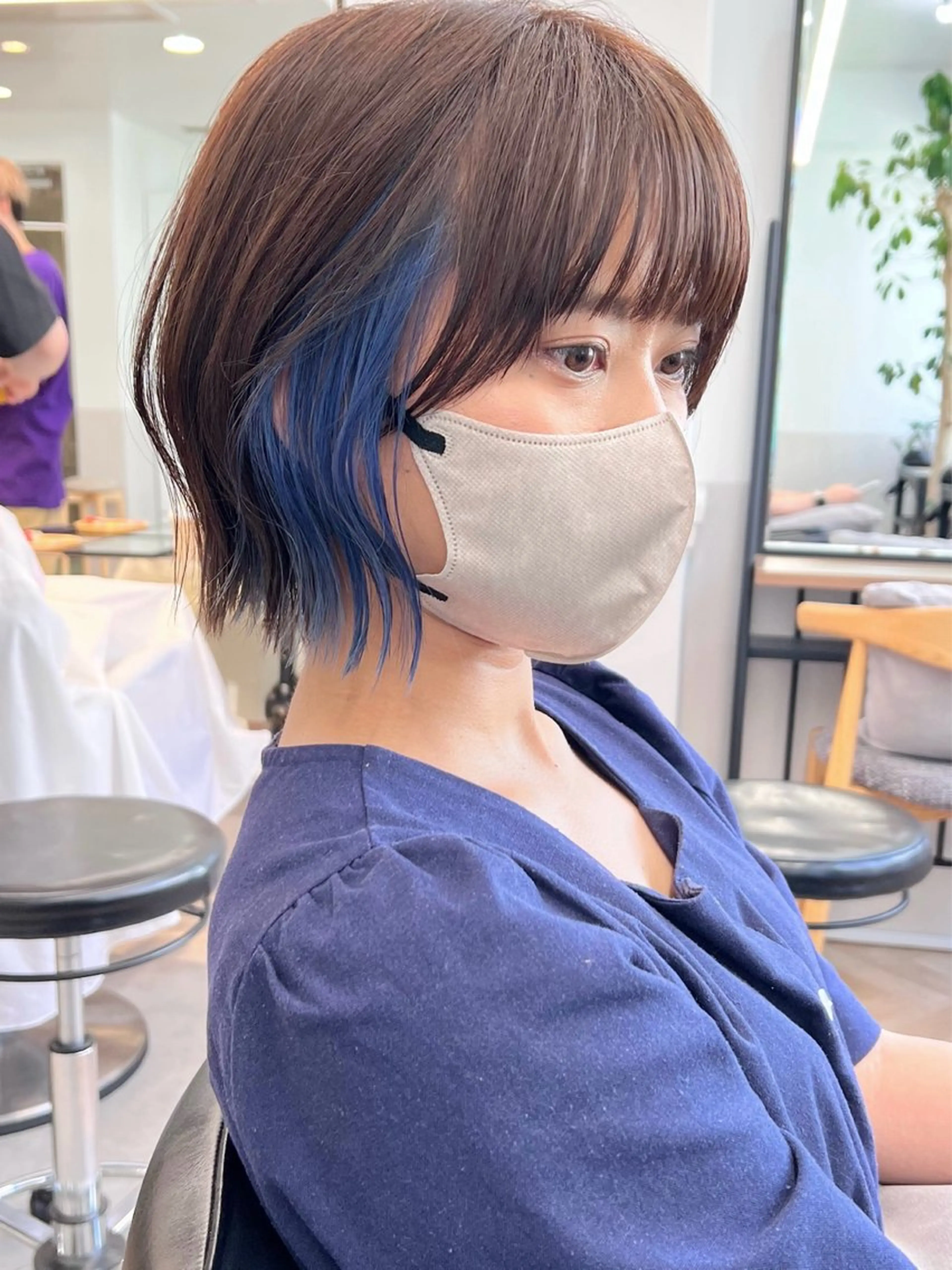 ショート カラー イヤリングカラー カット ヘアカラー 夏山 秀憲のヘアスタイル