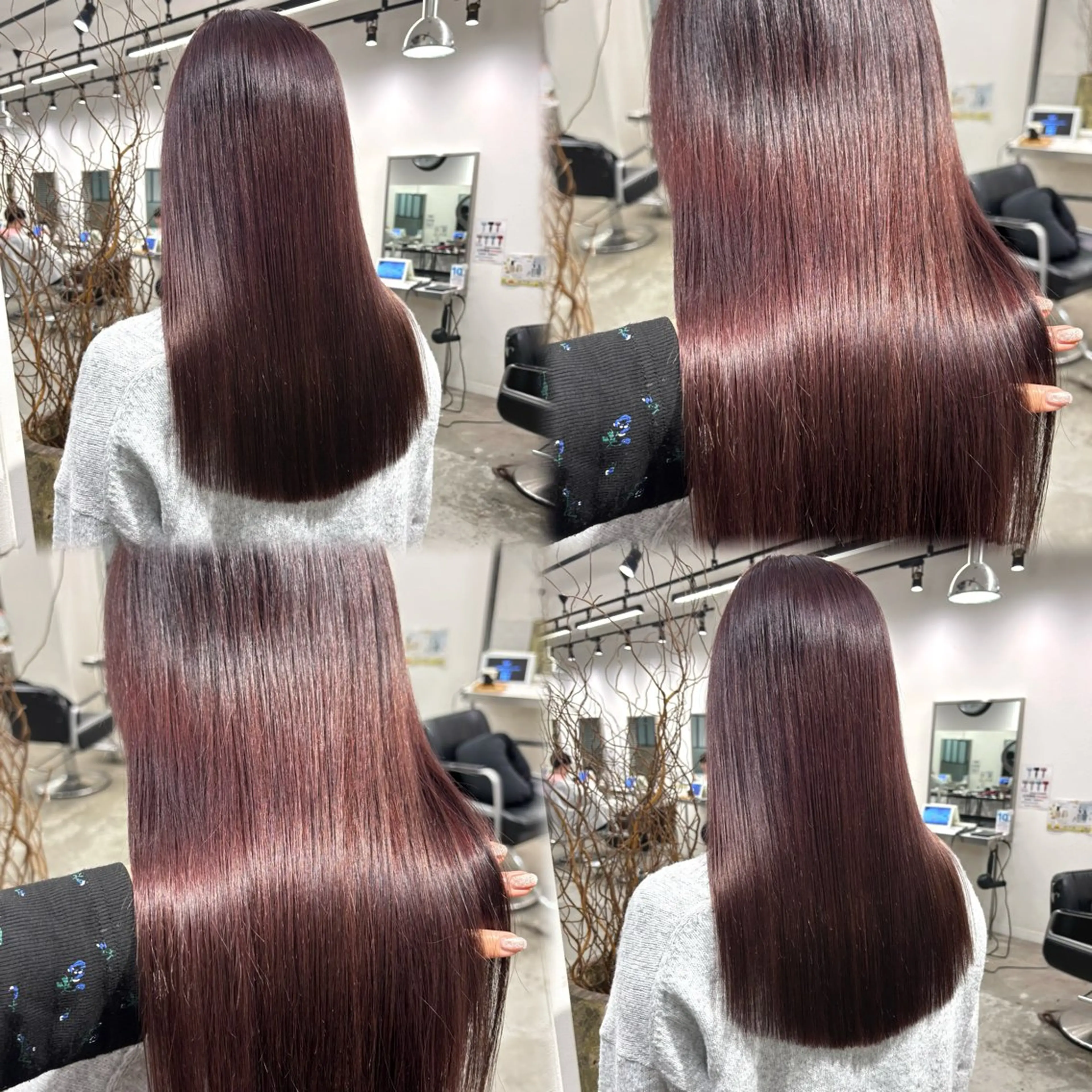 セミロング カラー カット ヘアカラー トリートメント 髪質改善ストレート /暖色カラー🎀🪞のヘアスタイル