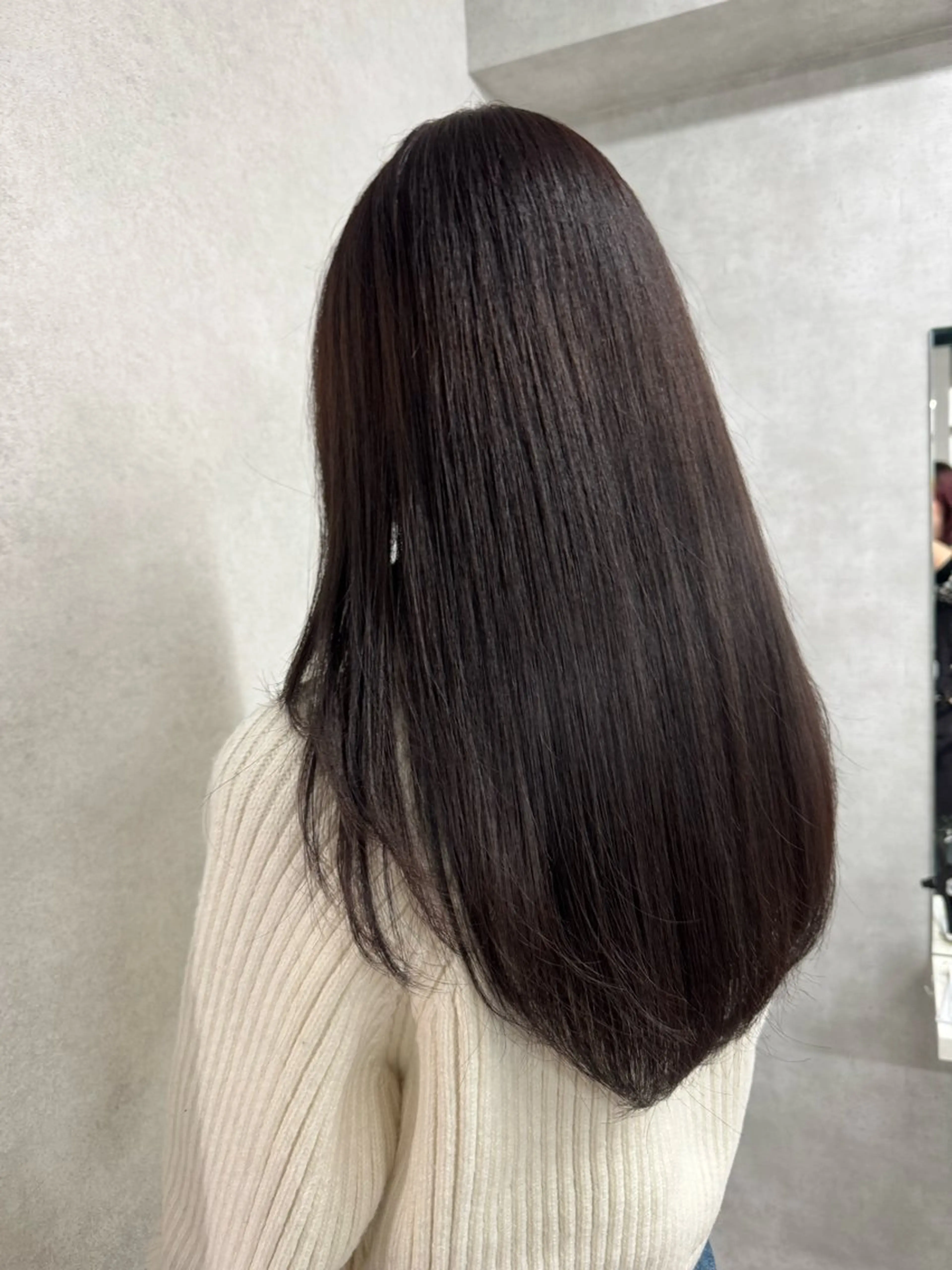 ロング カラー オレンジ anon Loemのヘアスタイル