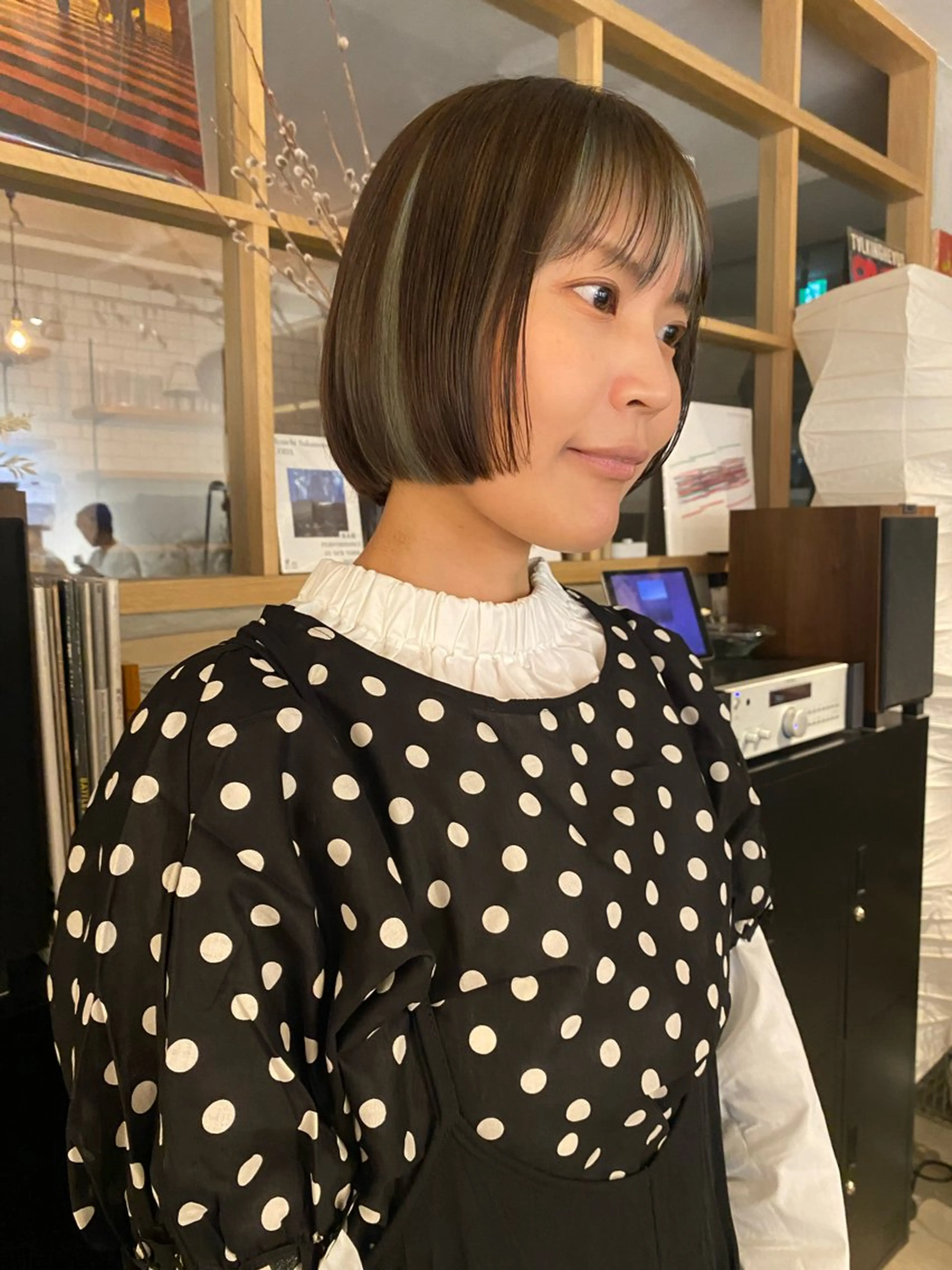 ミディアム ボブ ウツワ所属・田中 南帆のヘアスタイル