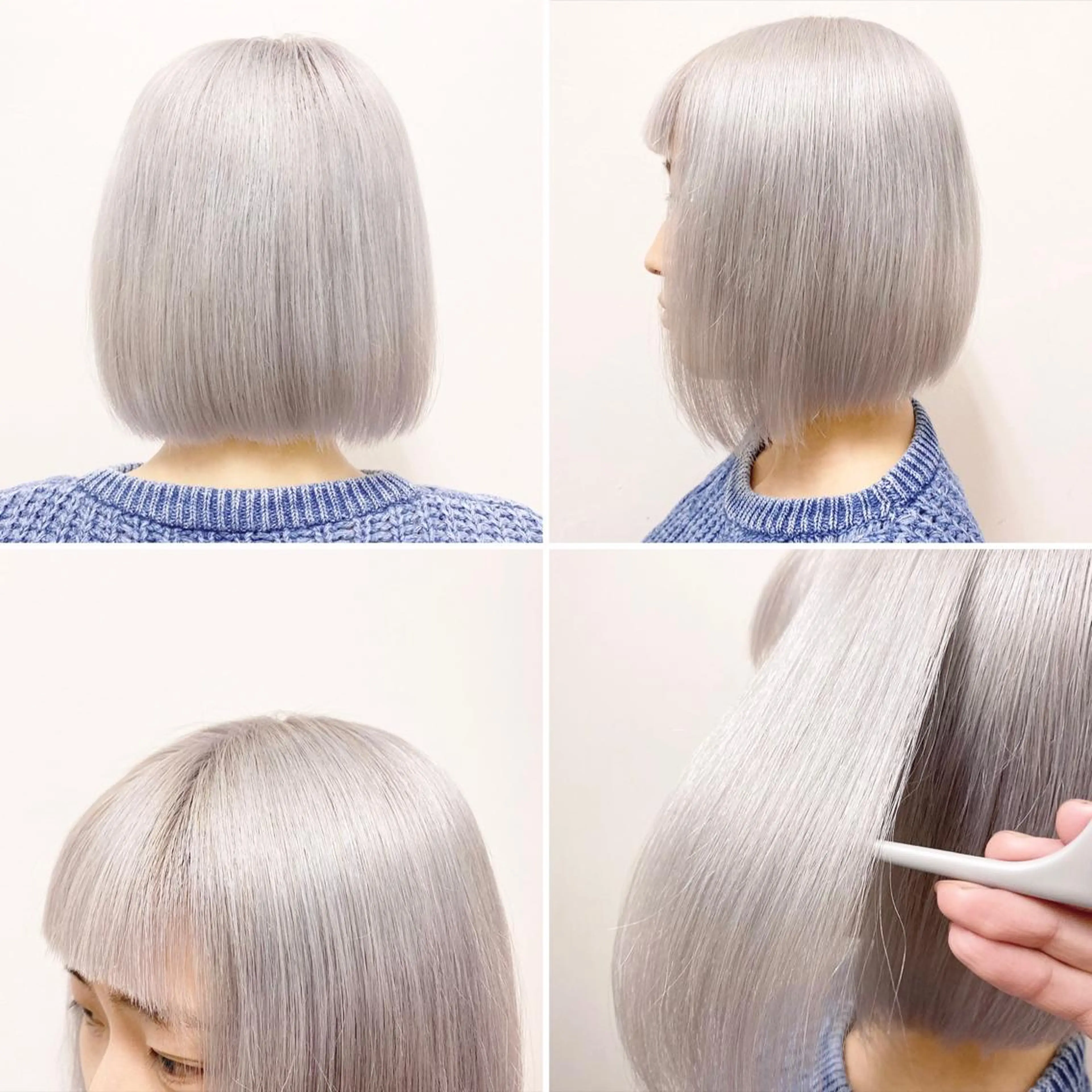 ミディアム カラー ヘアカラー トリートメント "PEPPU "所属・派手髪、ハイトーン ショートヘアShinのヘアスタイル