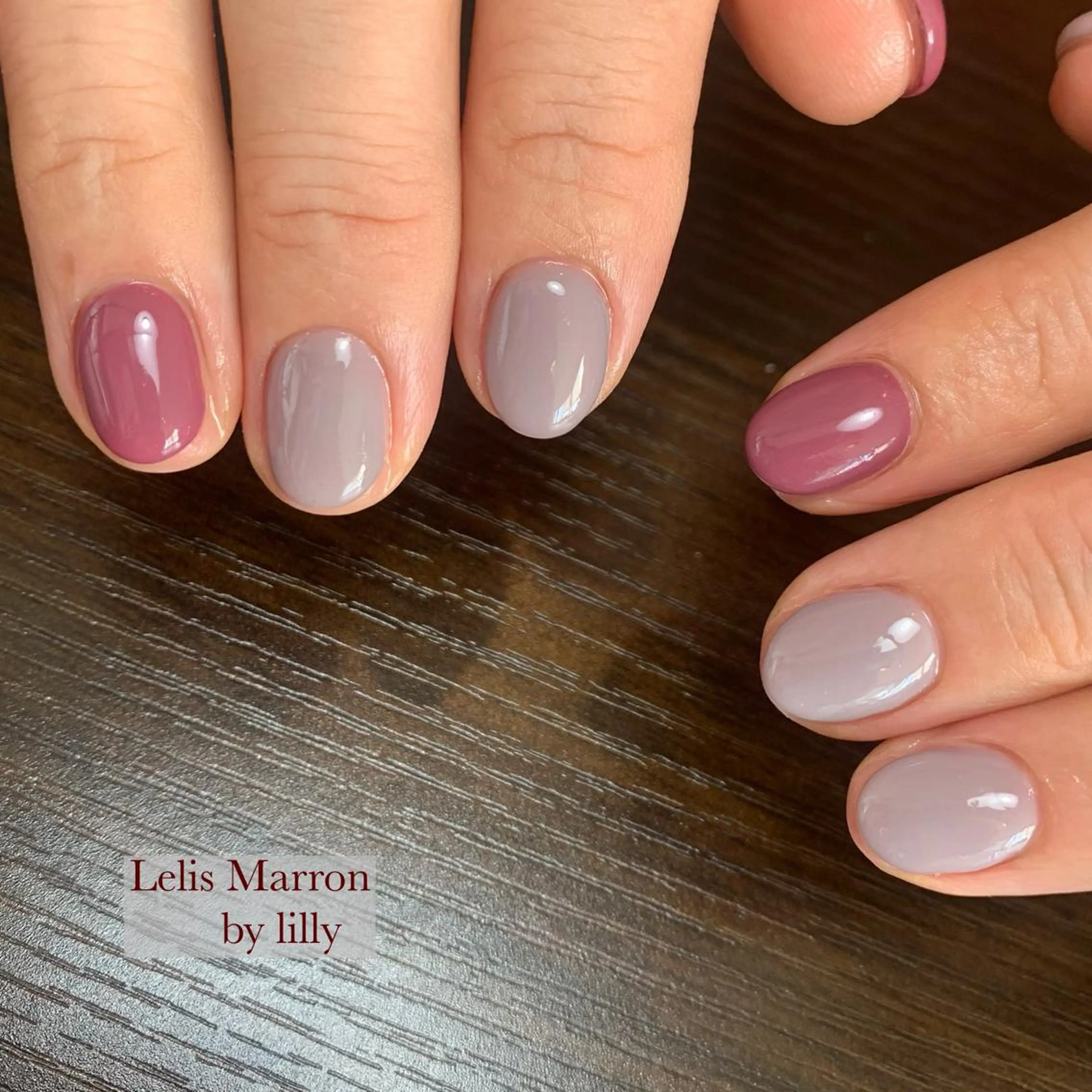 ショート ネイル ショートヘア ショートネイル ハンドネイル Lelis Marron所属・岸 侑李のネイルデザイン