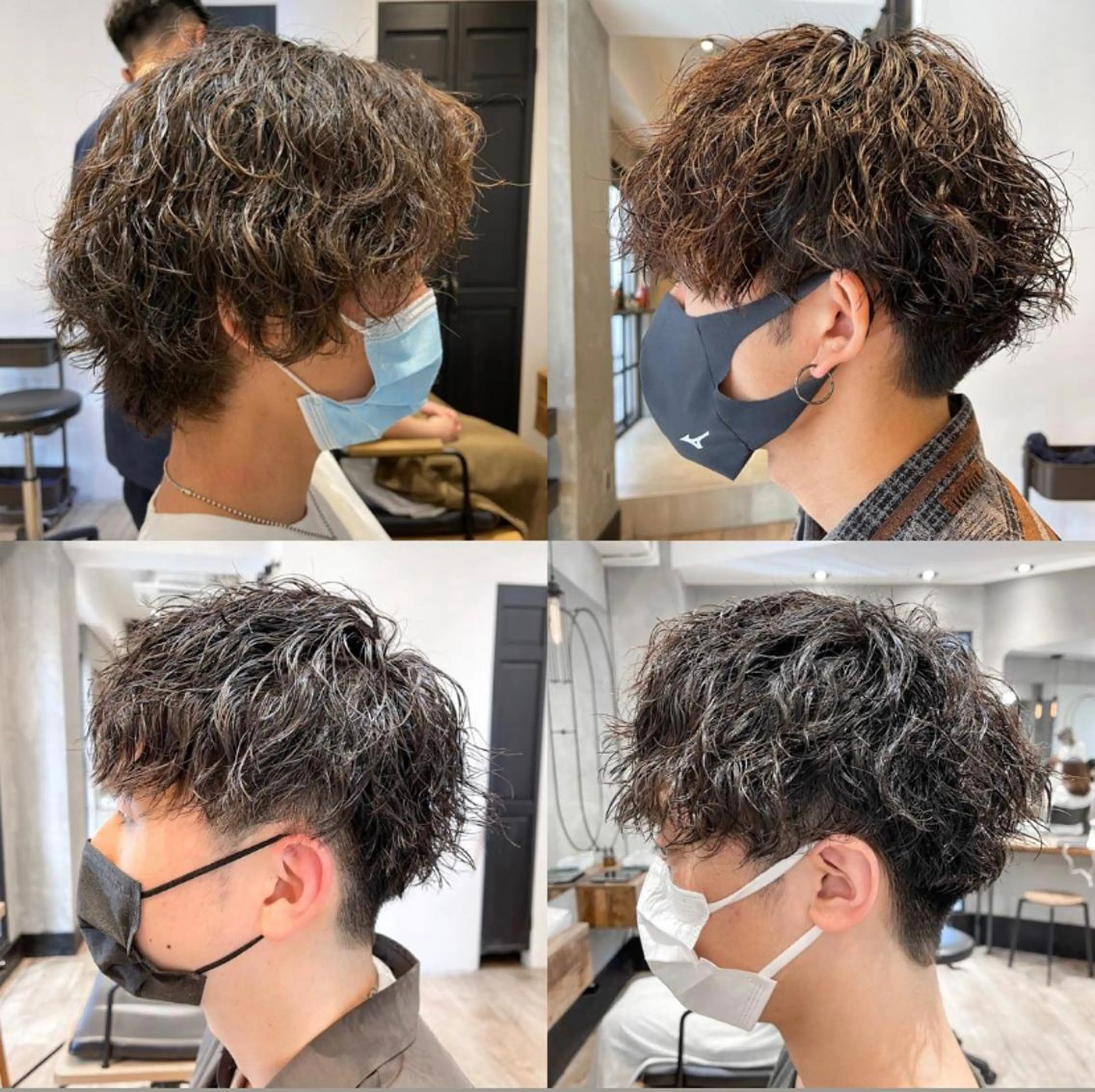 ミディアム パーマ メンズ カット パーマ FM【エフエム】HAVANA所属・💈圧倒的メンズ特化 明大前美容師💈のヘアスタイル
