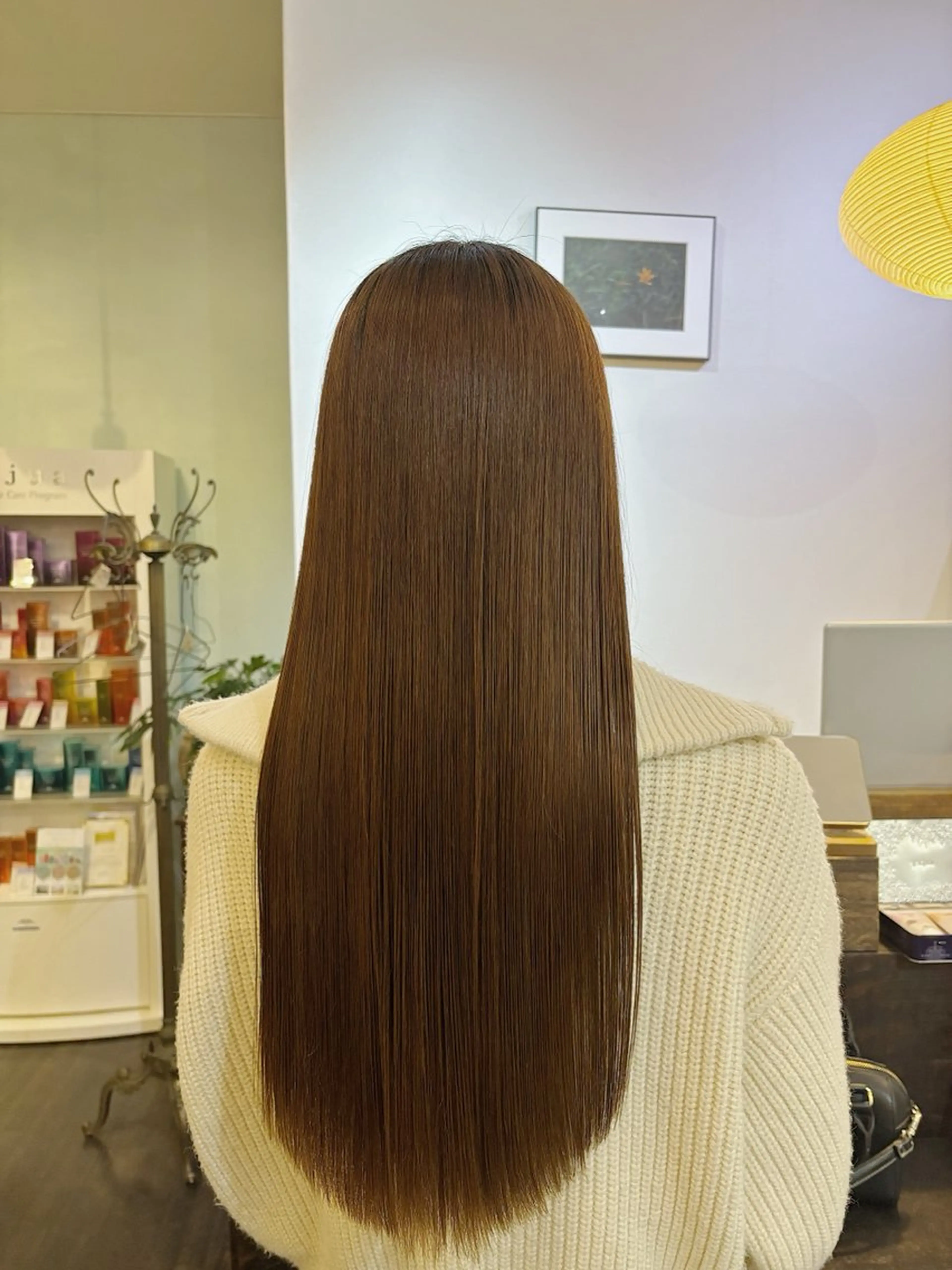 ロング 縮毛矯正 hair bulb所属・三國 栞音のヘアスタイル