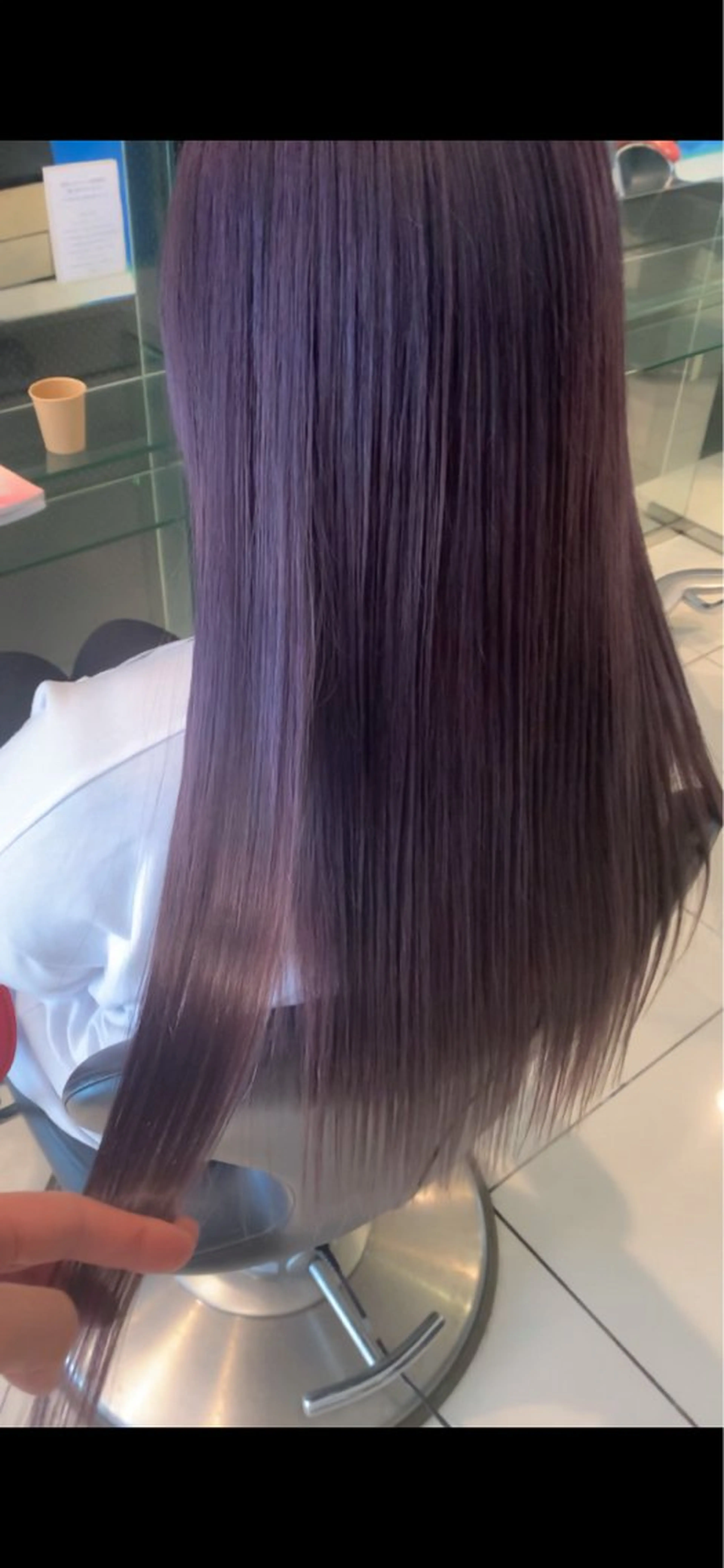 ロング カラー カット ヘアカラー トリートメント 松山 大輝のヘアスタイル