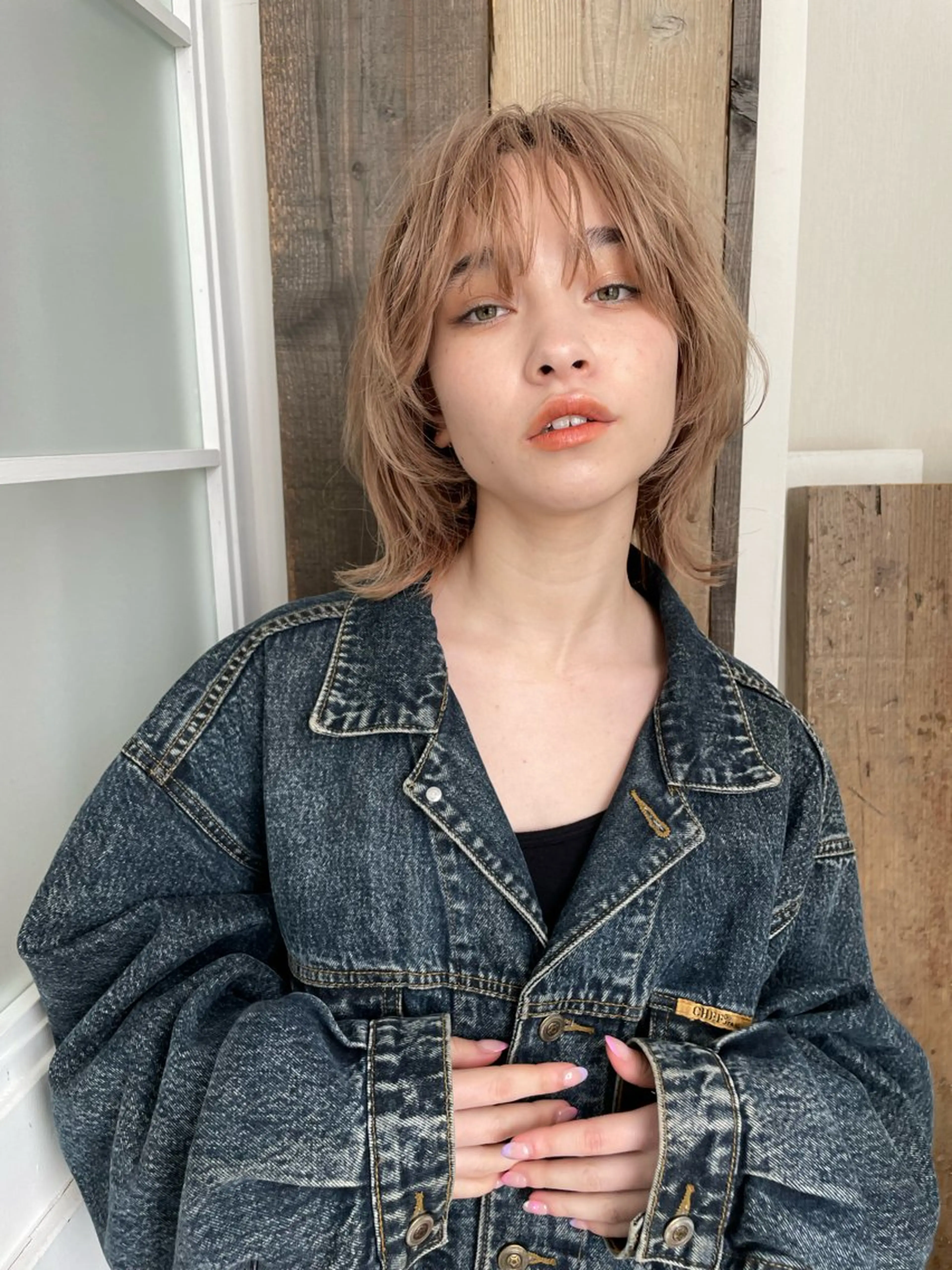 ミディアム カラー ミディアムレイヤー ブリーチ レイヤーカット カット ヘアカラー トリートメント Kouta/似合わせ /パーマ/カラーのヘアスタイル