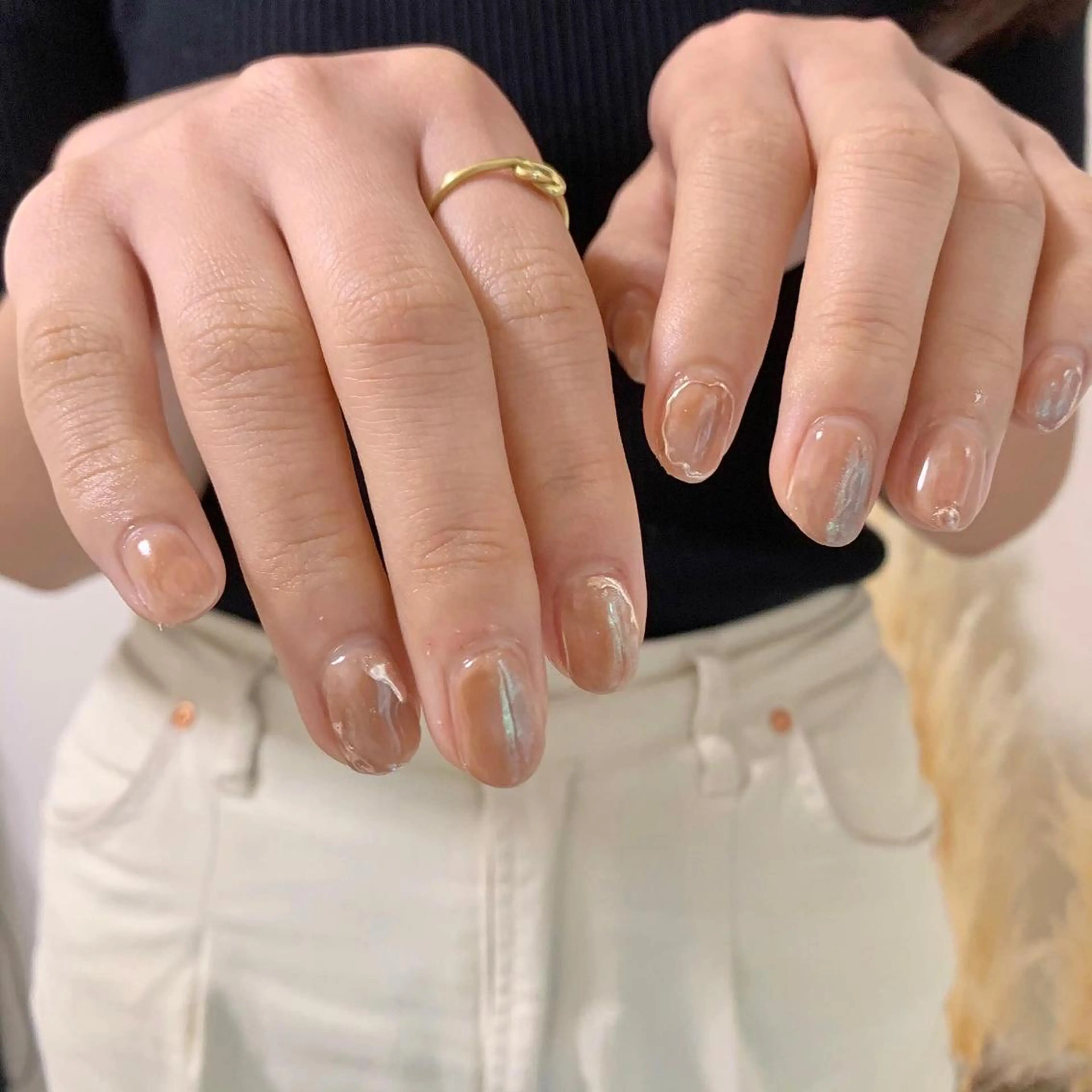 ネイル オーロラネイル ハンドネイル naily_ YUNAのネイルデザイン