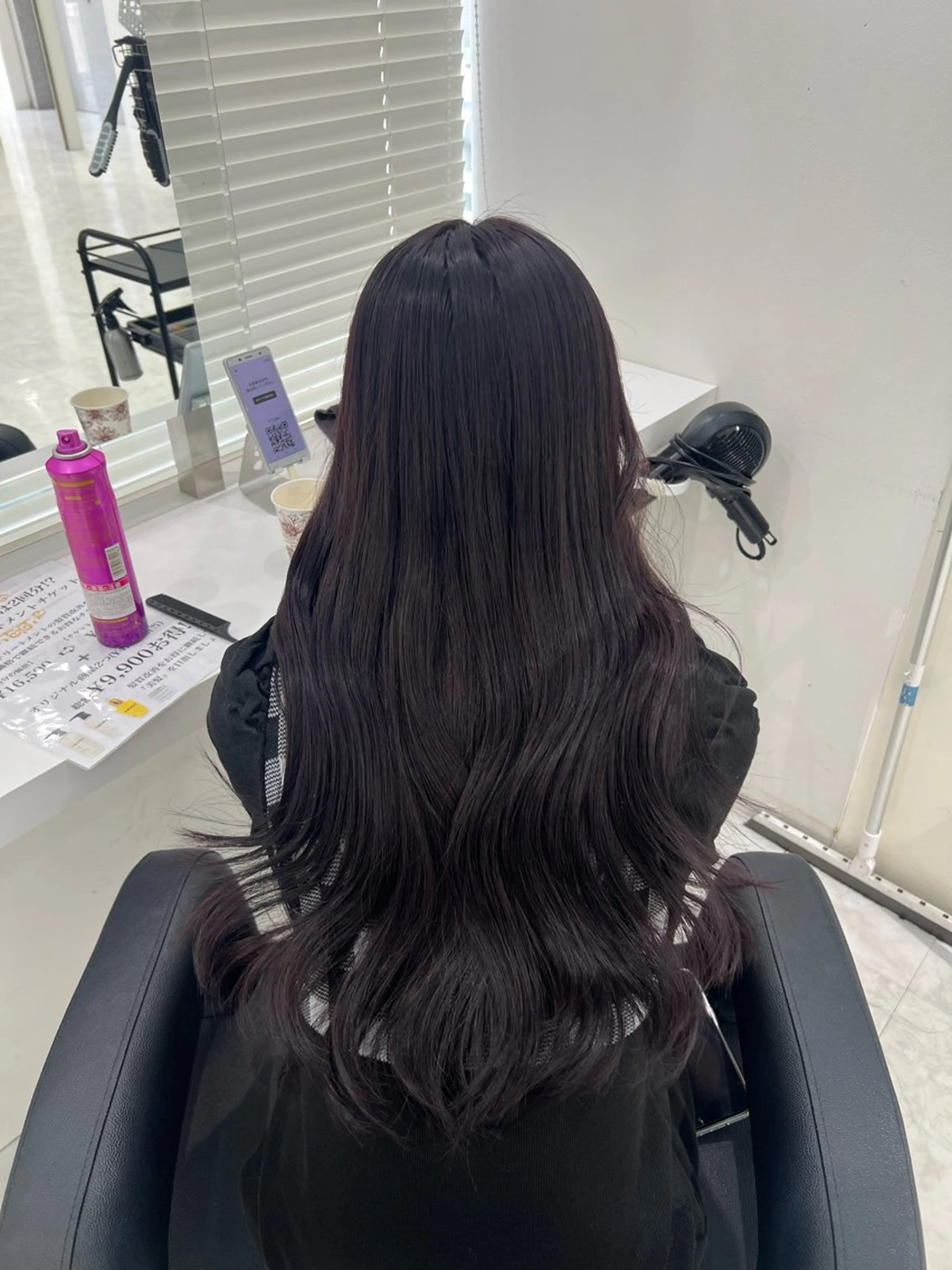 ロング カラー ラベンダーカラー ヘアカラー トリートメント ヘッドスパ ヘアセット 💖SAE💖 銀座美容師のヘアスタイル