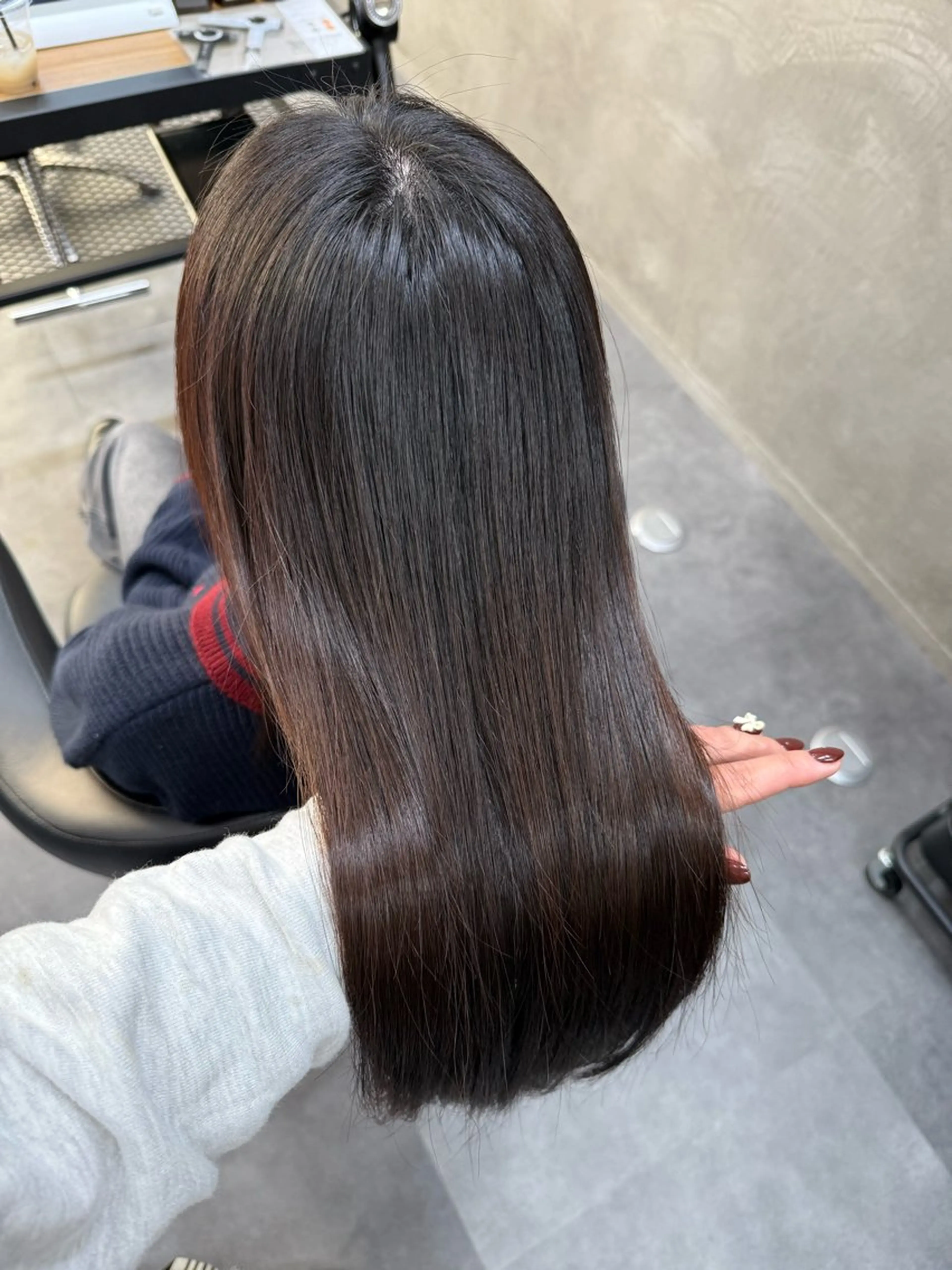 セミロング パーマ 縮毛矯正 三木 まことのヘアスタイル