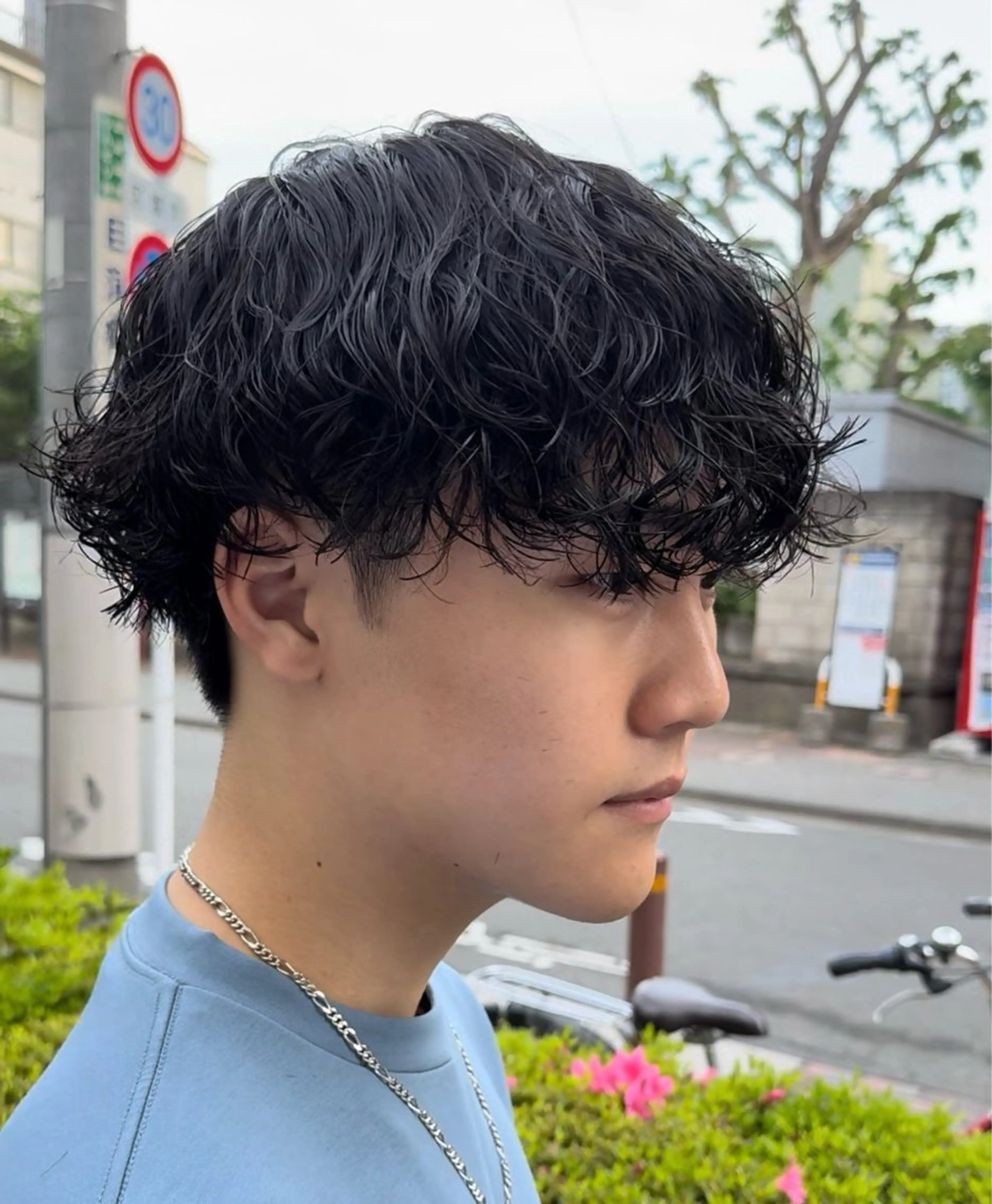 ショート パーマ メンズ マッシュ メンズパーマ 波巻きパーマ カット パーマ メンズパーマ特化/ KAORU/店長のヘアスタイル