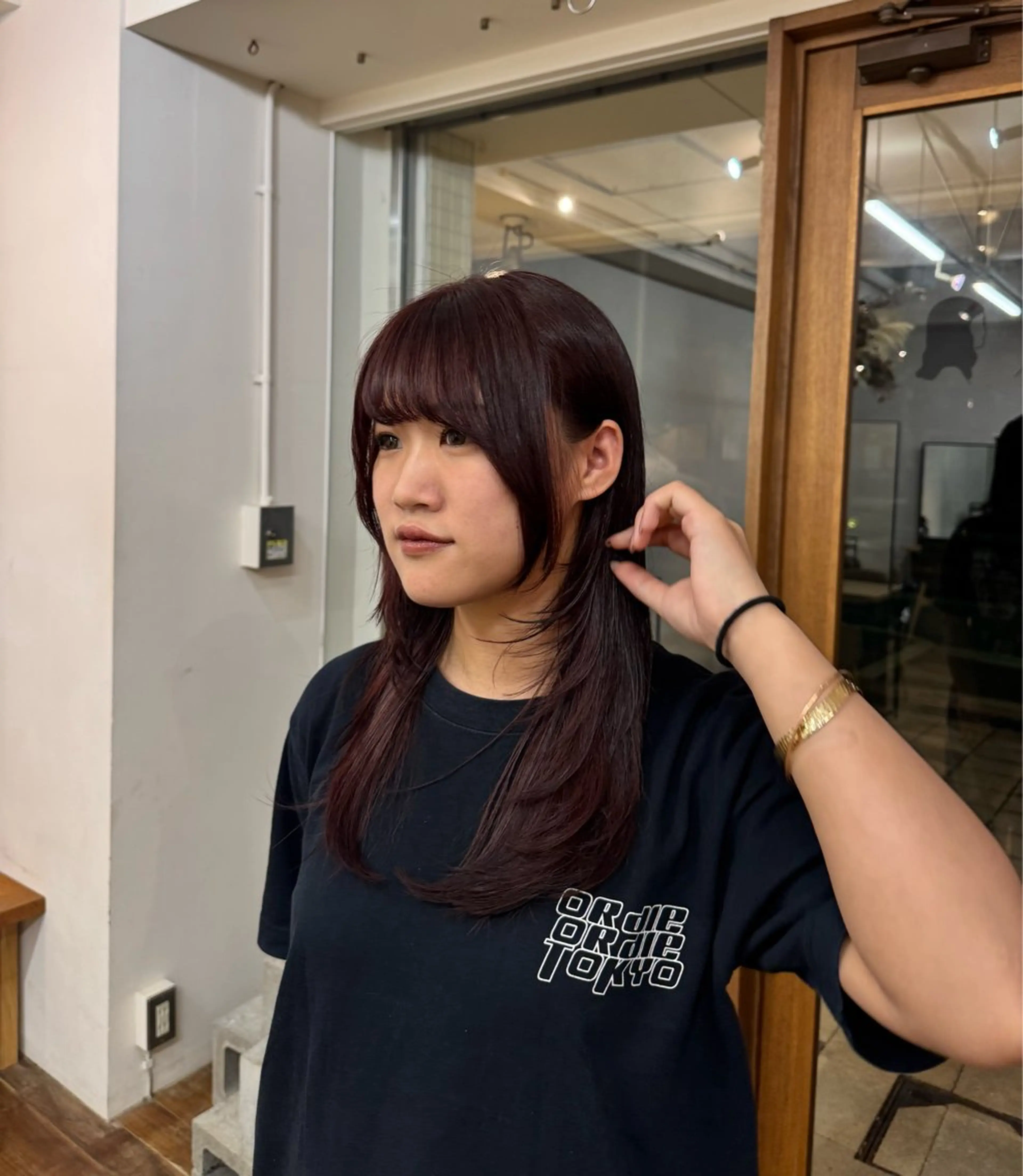 カラー ブラウンカラー レッドカラー ヘアカラー たけかわ みちのヘアスタイル