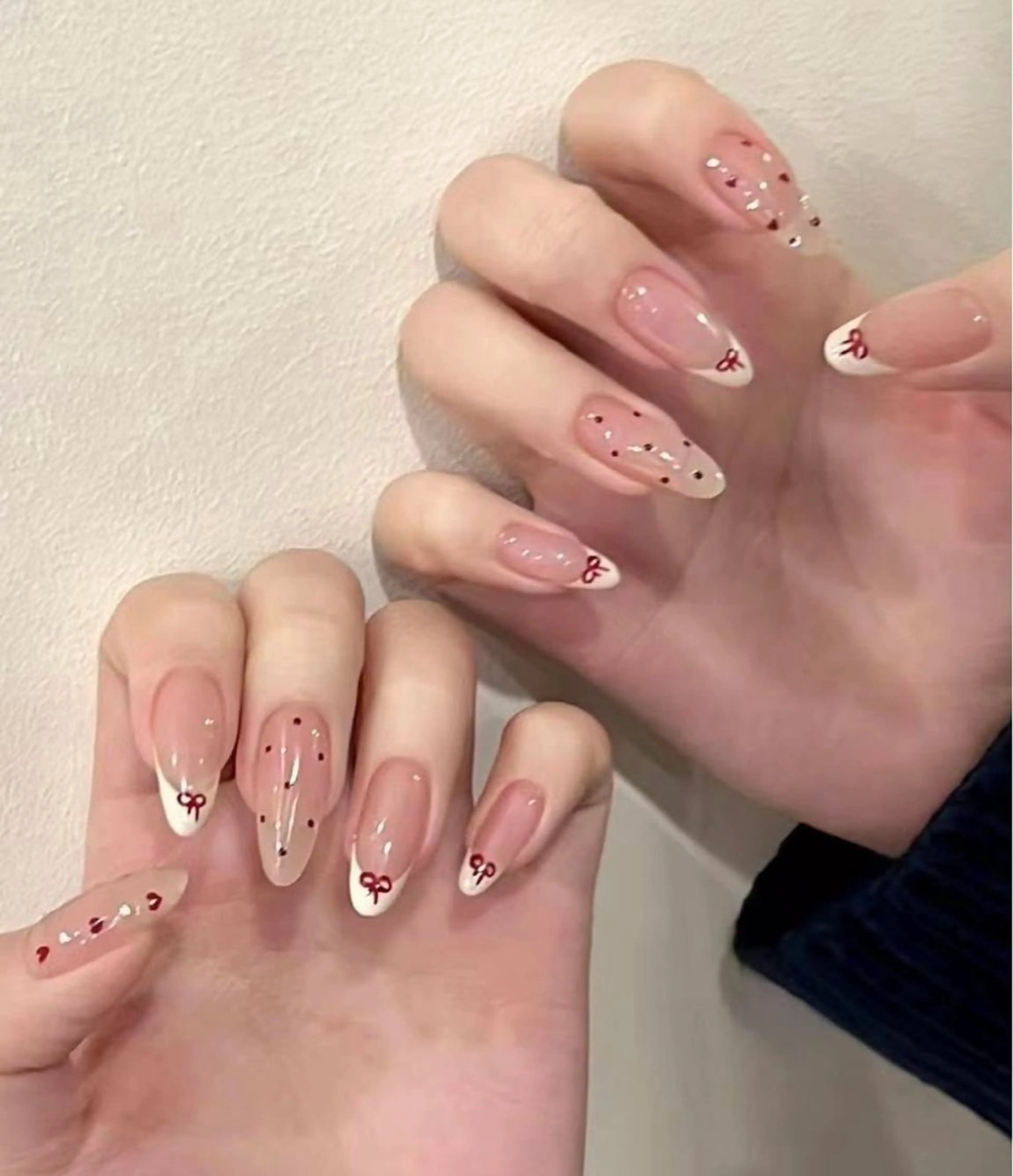 ネイル 長さ出し 持ち込み ネイルチップ ハ ハのネイルデザイン