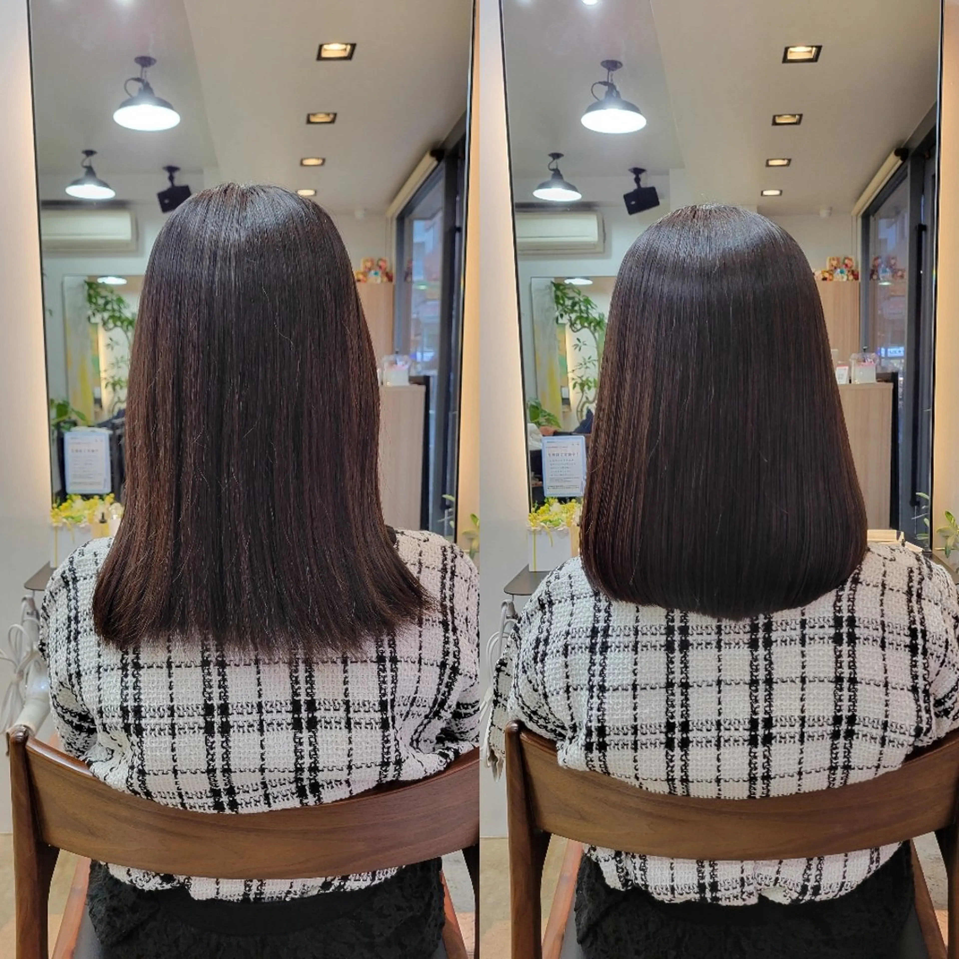 ミディアム 縮毛矯正 カット Beauty Salon Link所属・野村 果音(カノン)のヘアスタイル