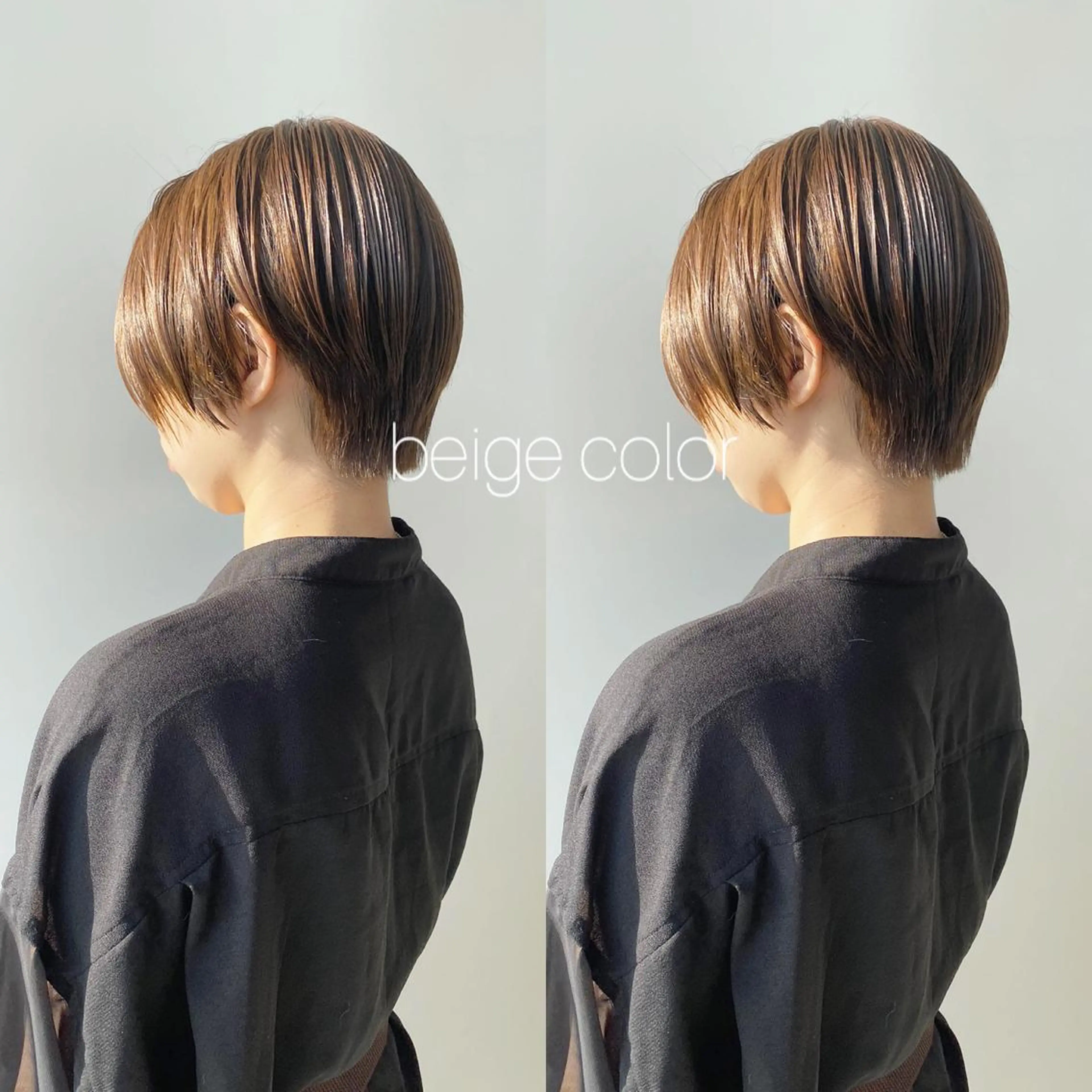 ショート カラー 透明感カラー ハイライトカラー ハイライト ショートヘア nambu-GARDEN所属・上田 昂雅のヘアスタイル