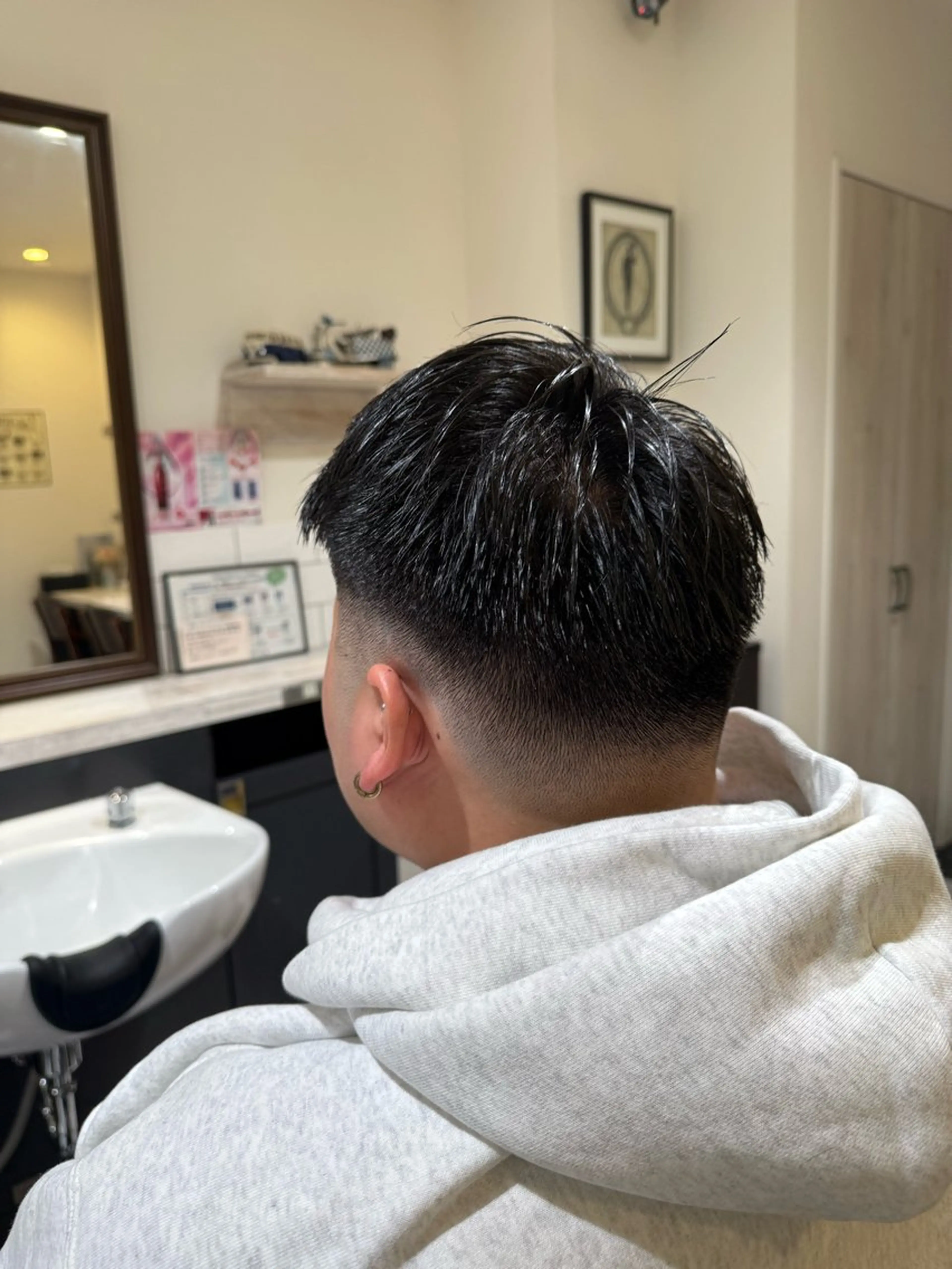 ショート メンズ 似合わせカットパーマ 長峯丈士のヘアスタイル