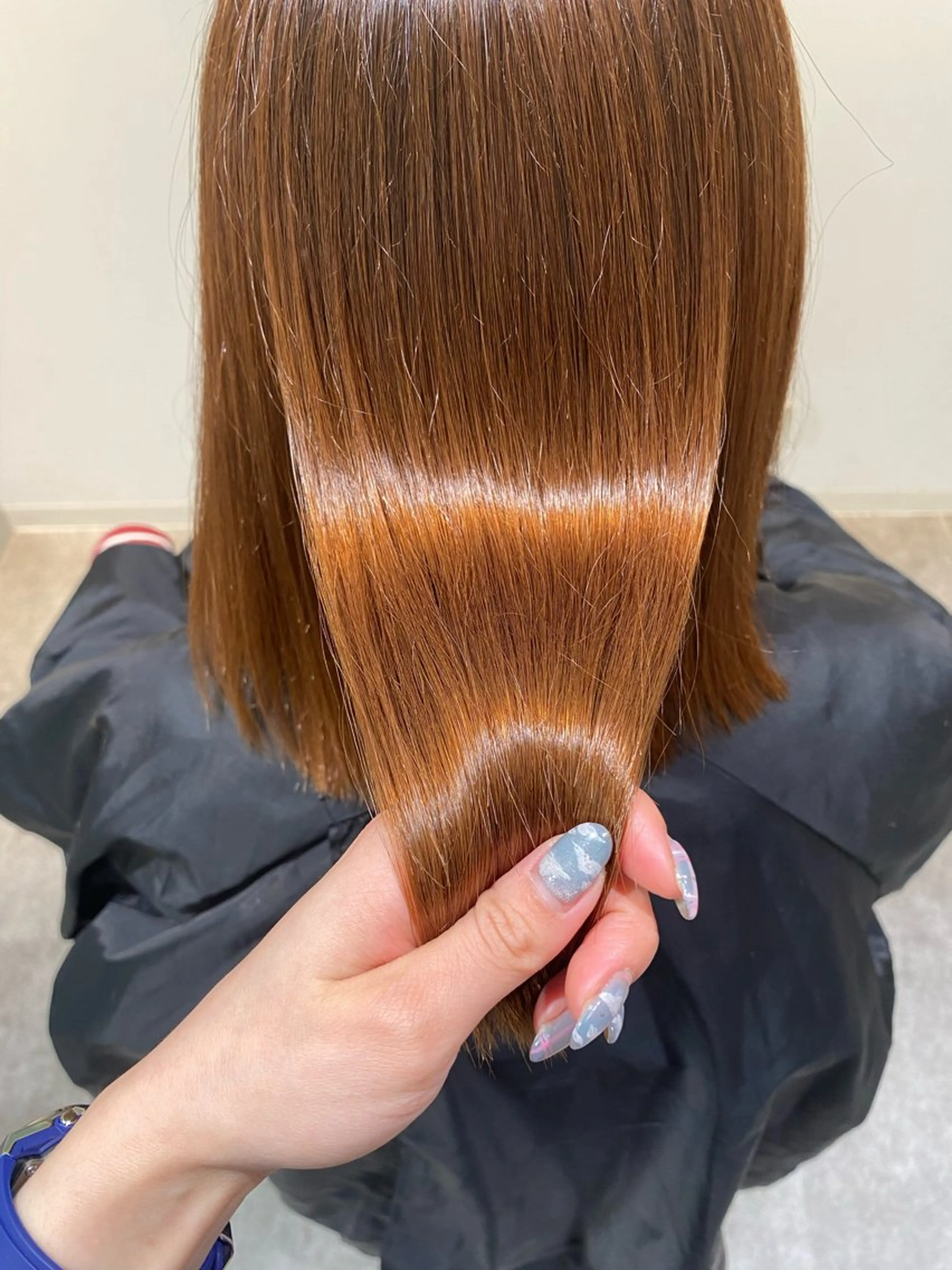 ミディアム 髪質改善 縮毛矯正 カット 縮毛矯正 オスズ 🎀´-のヘアスタイル