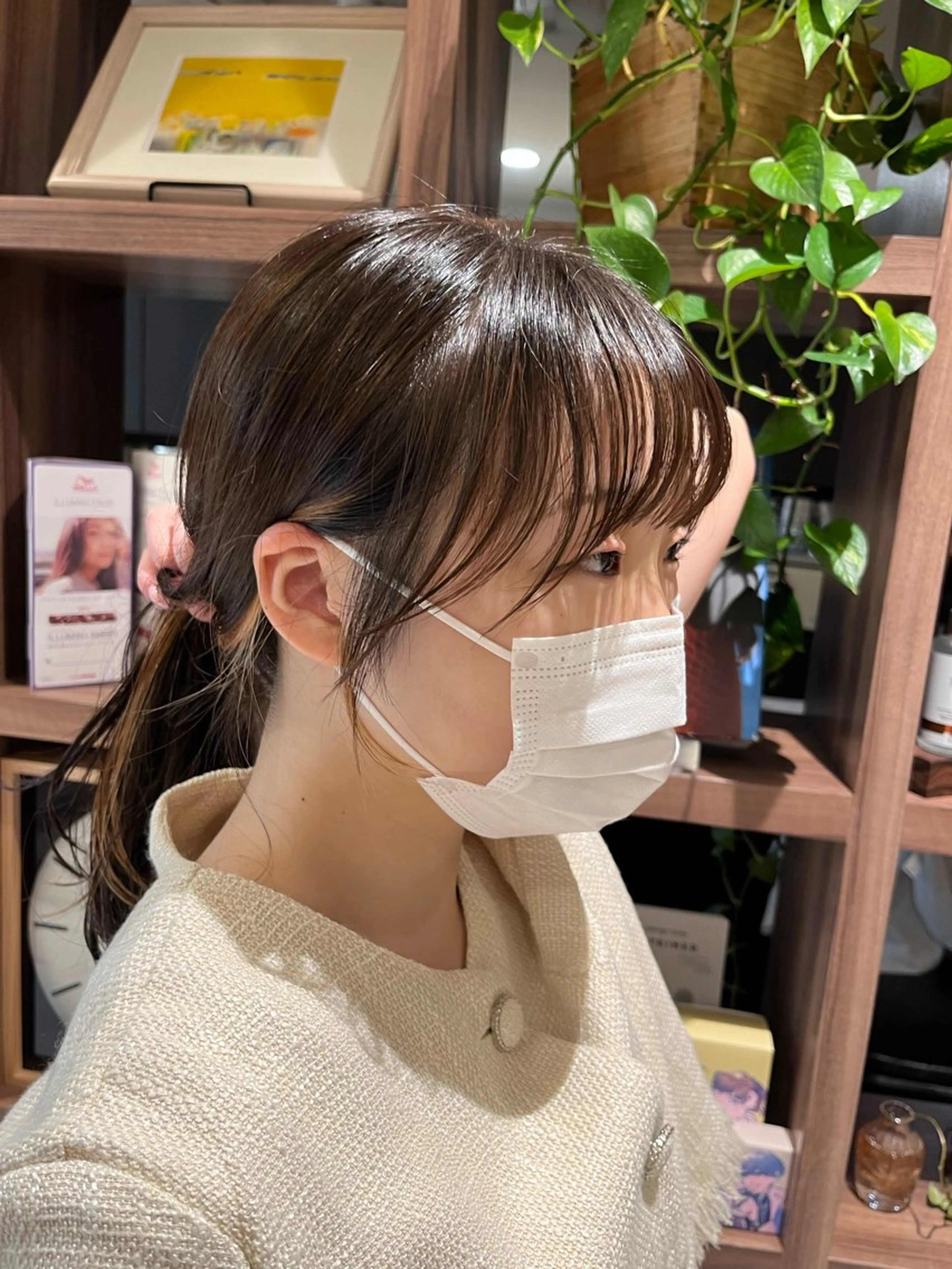 セミロング 顔周りカット dogstar小林諒 レイヤー/ブリーチのヘアスタイル