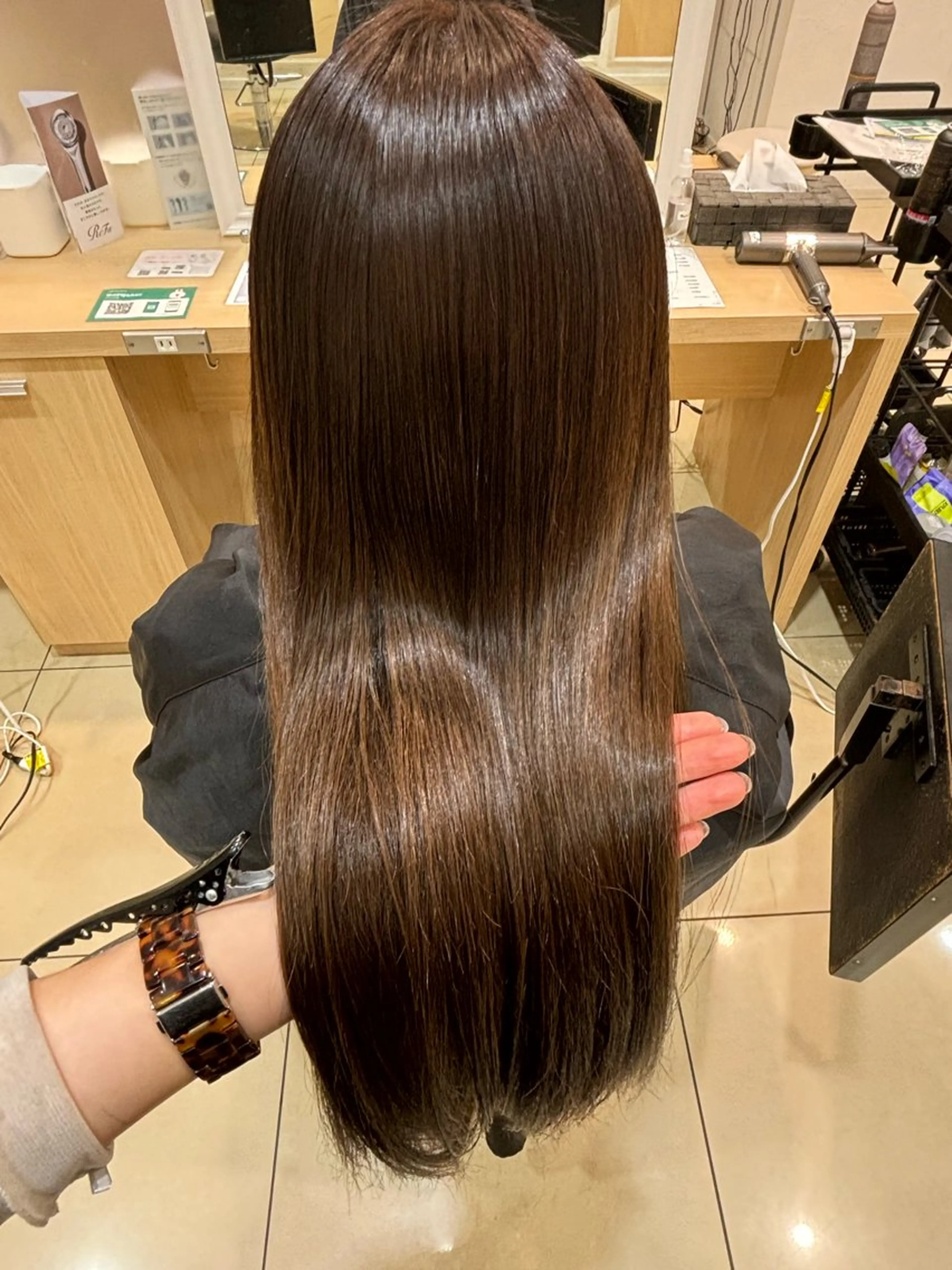 ロング パーマ 縮毛矯正 🌙Ash中目黒 坪内沙月🌙のヘアスタイル