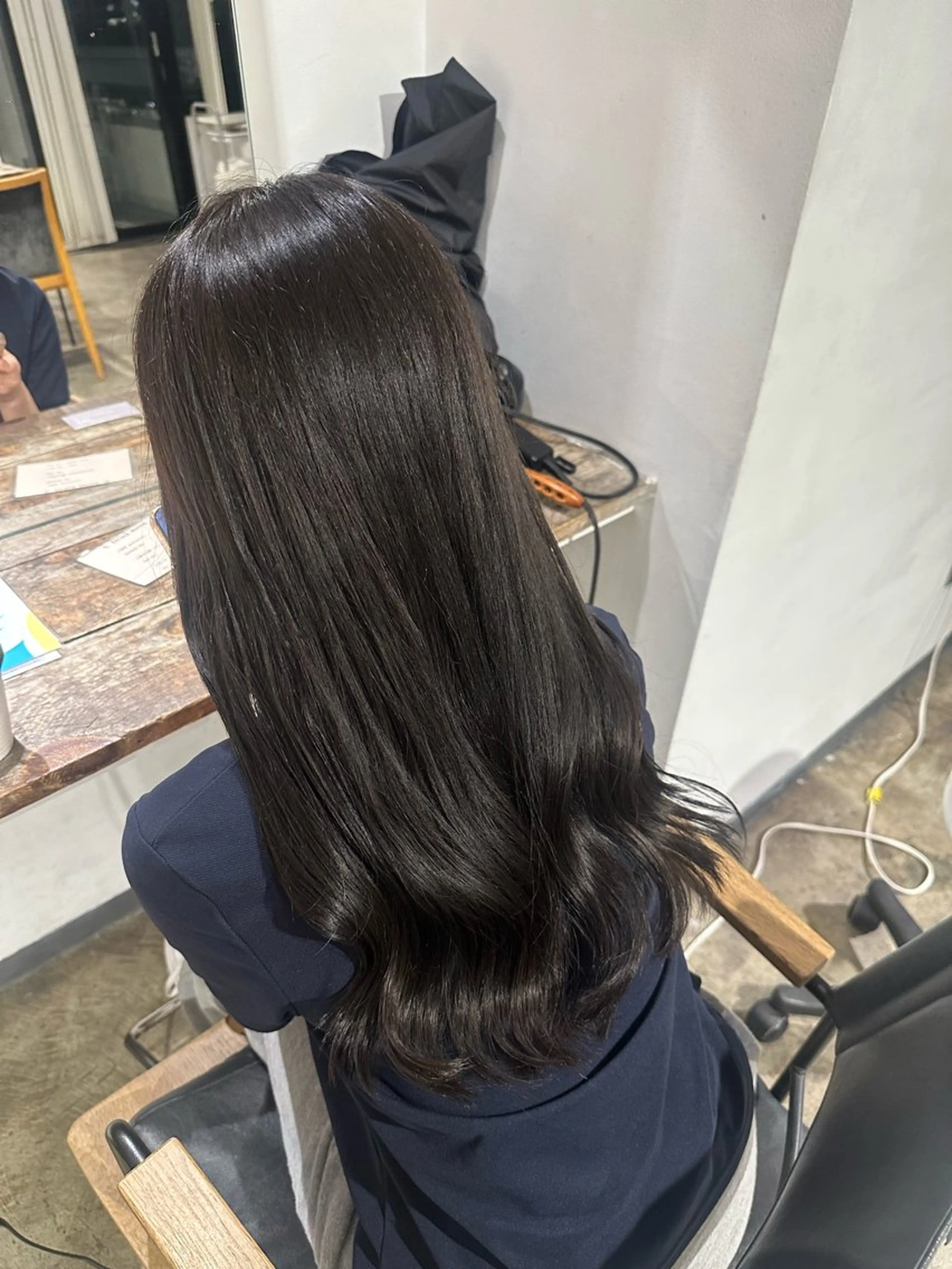 【✨🧡10月限定価格🧡✨】ブリーチなしワンカラー＋艶髪トリートメント✨️の写真