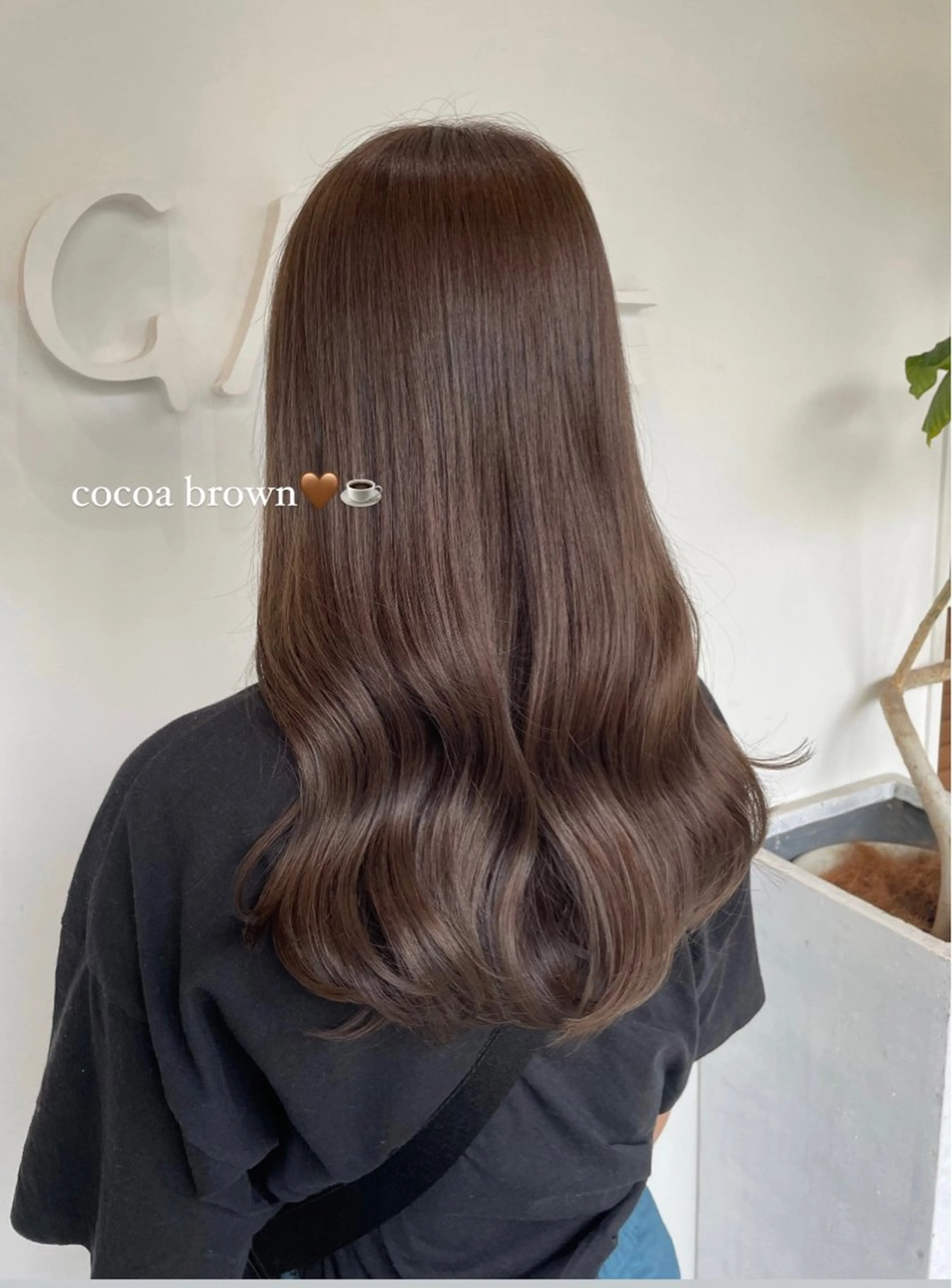 ロング カット ヘアカラー トリートメント 艶々暖色カラー/ 透明感/kohinaのヘアスタイル