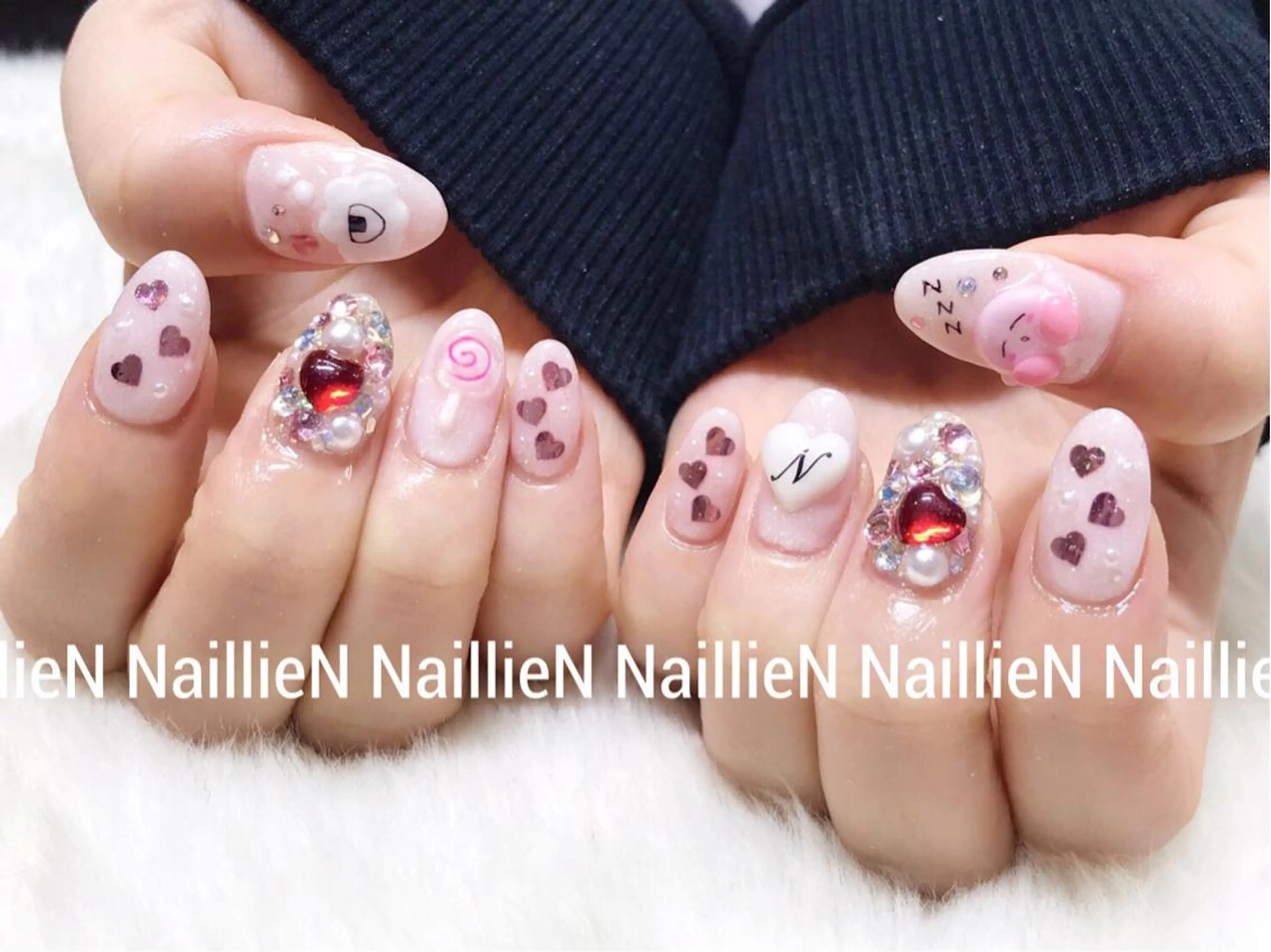 ネイル 持ち込み ハンドネイル Nail lieNのネイルデザイン
