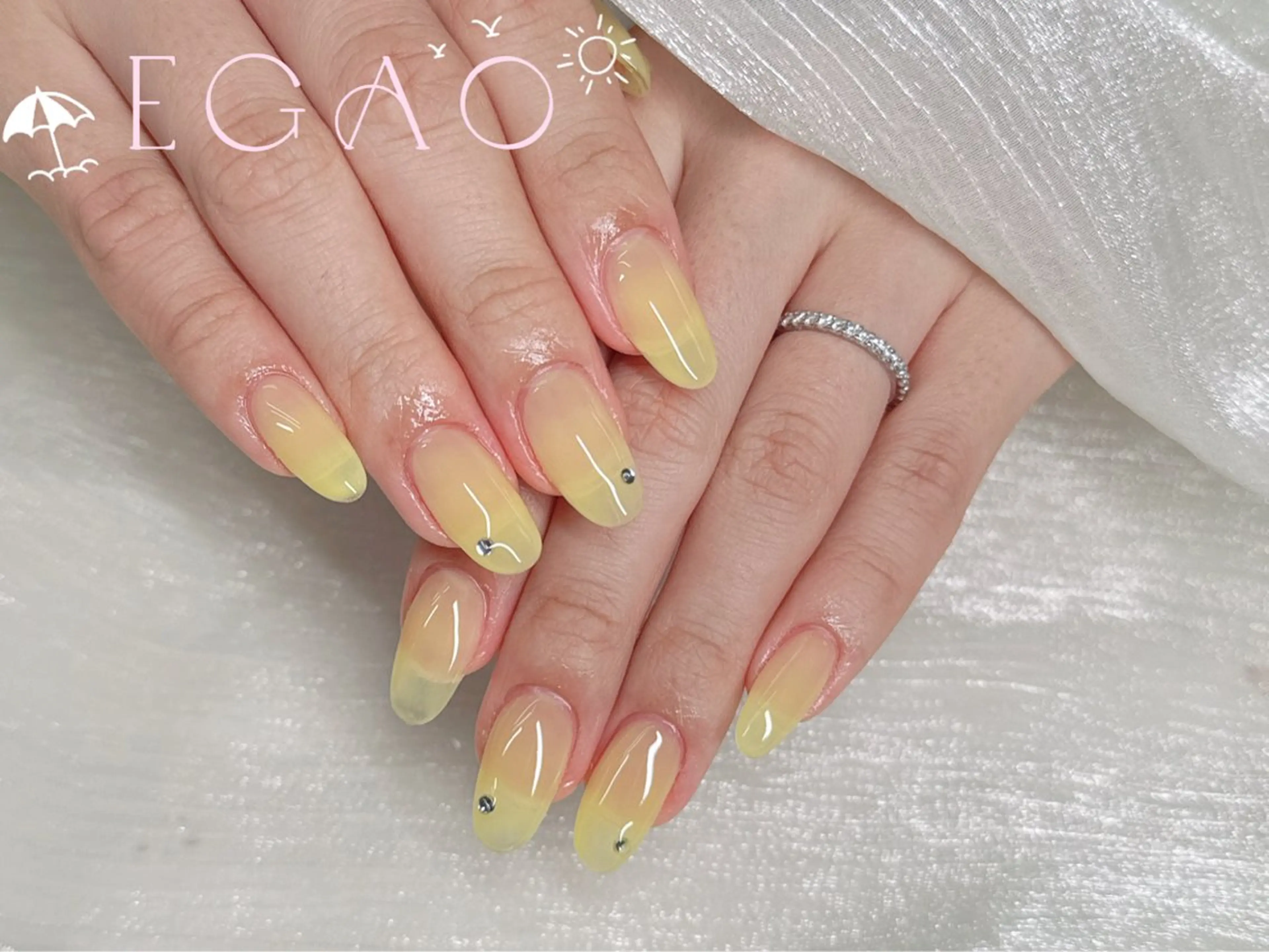 ネイル アートネイル フットネイル フレンチネイル ジェルネイル グラデーション ハンドネイル Egao Nail Salonのネイルデザイン