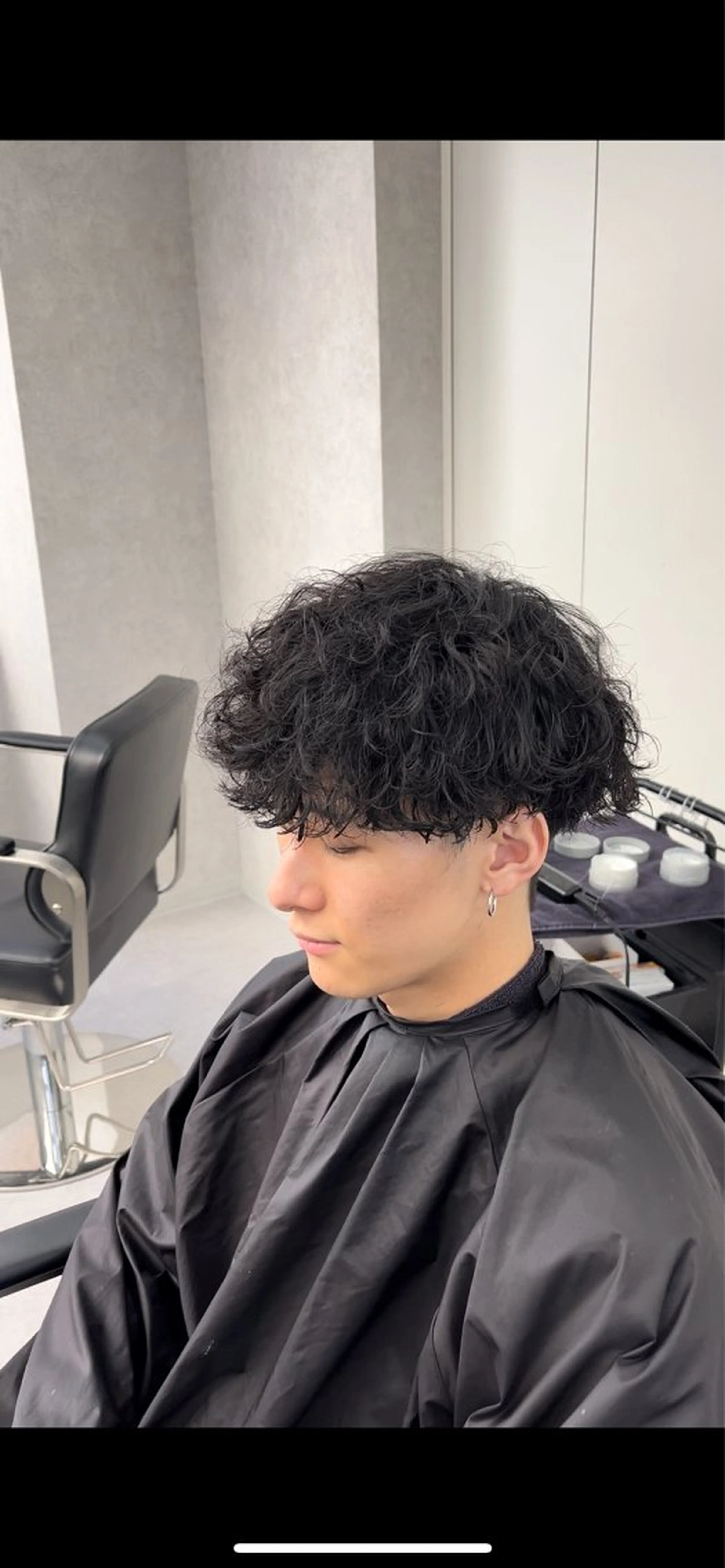 パーマ メンズ メンズパーマ 波巻きパーマ 齊藤 大地のヘアスタイル