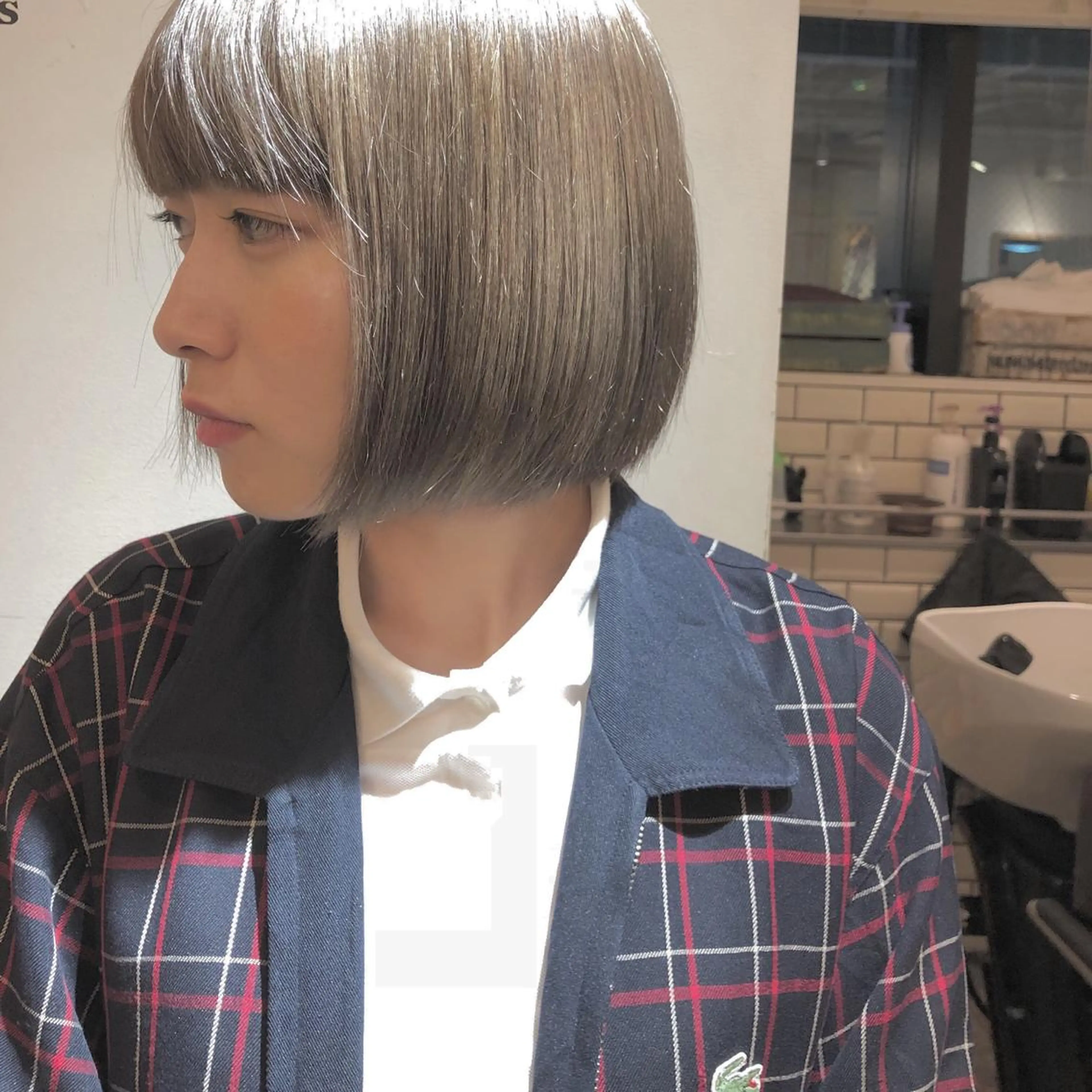 ショート カット ヘアカラー トリートメント 🌸ハイトーン 新田　廉 🌸のヘアスタイル