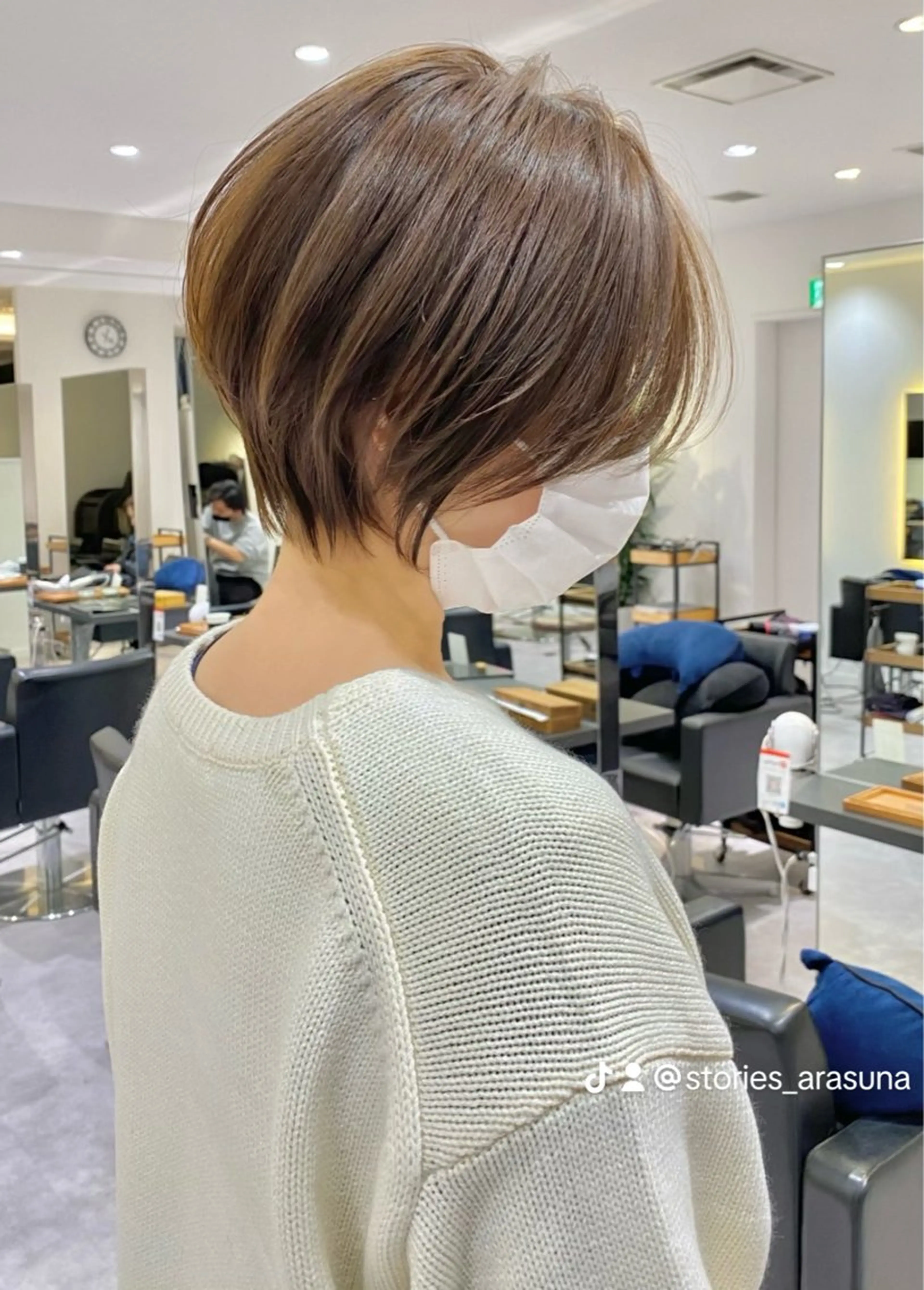 ショート 無料カットモデル/ 大人ショート/荒砂のヘアスタイル