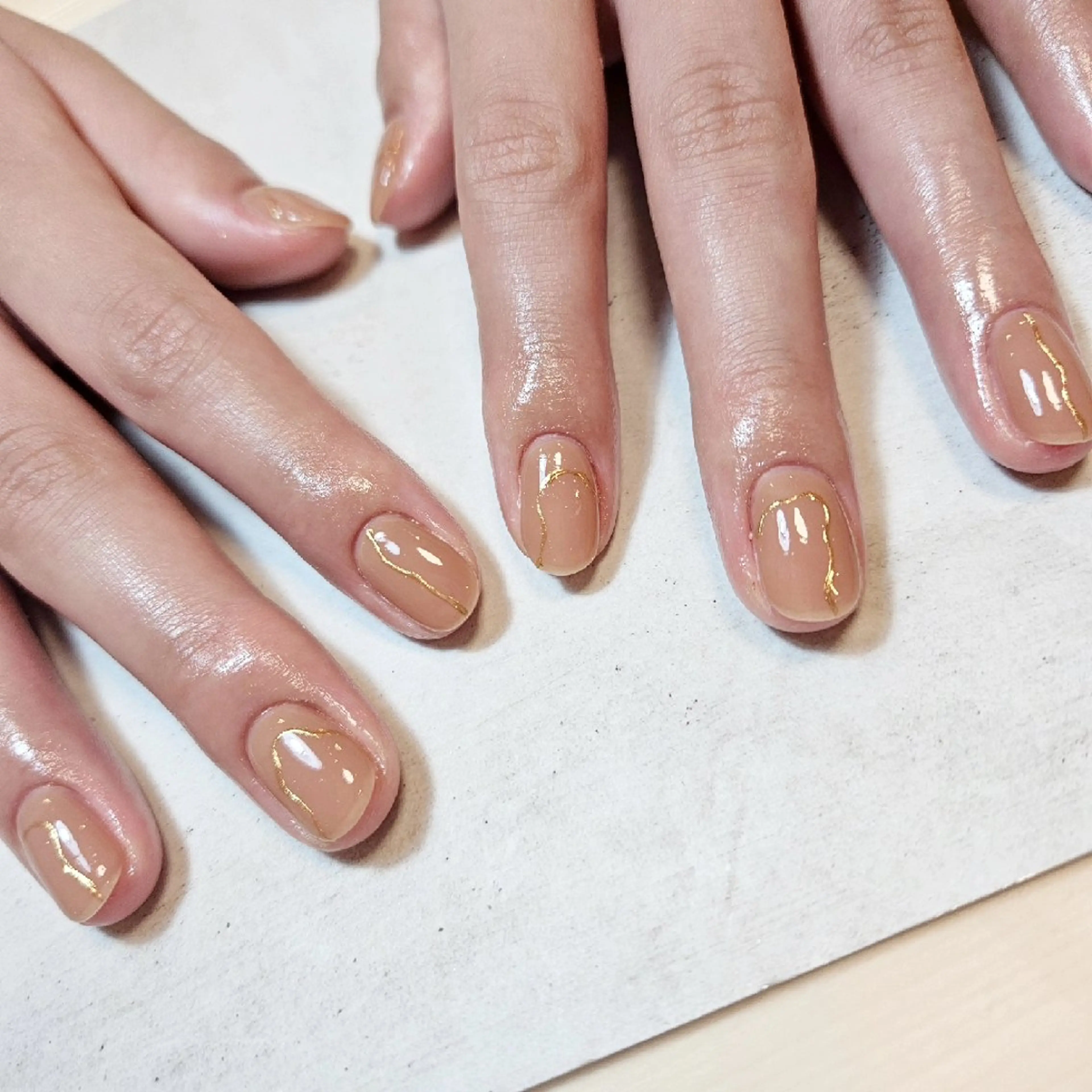 ネイル 韓国ネイル ミラーネイル ニュアンスネイル シンプルネイル ハンドネイル Nailsalon manoのネイルデザイン