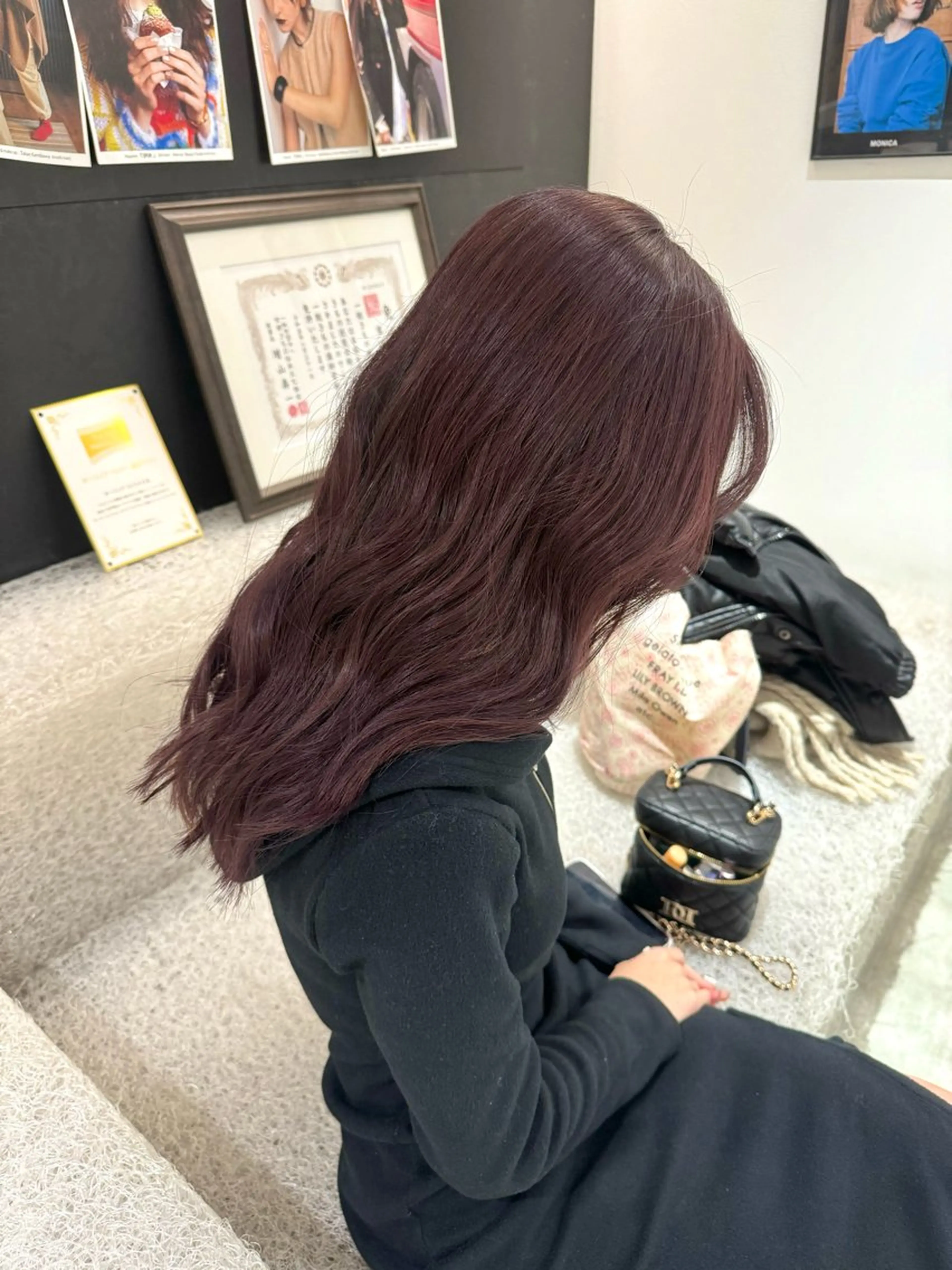 セミロング カラー 🌝kurauchi erika🌝のヘアスタイル