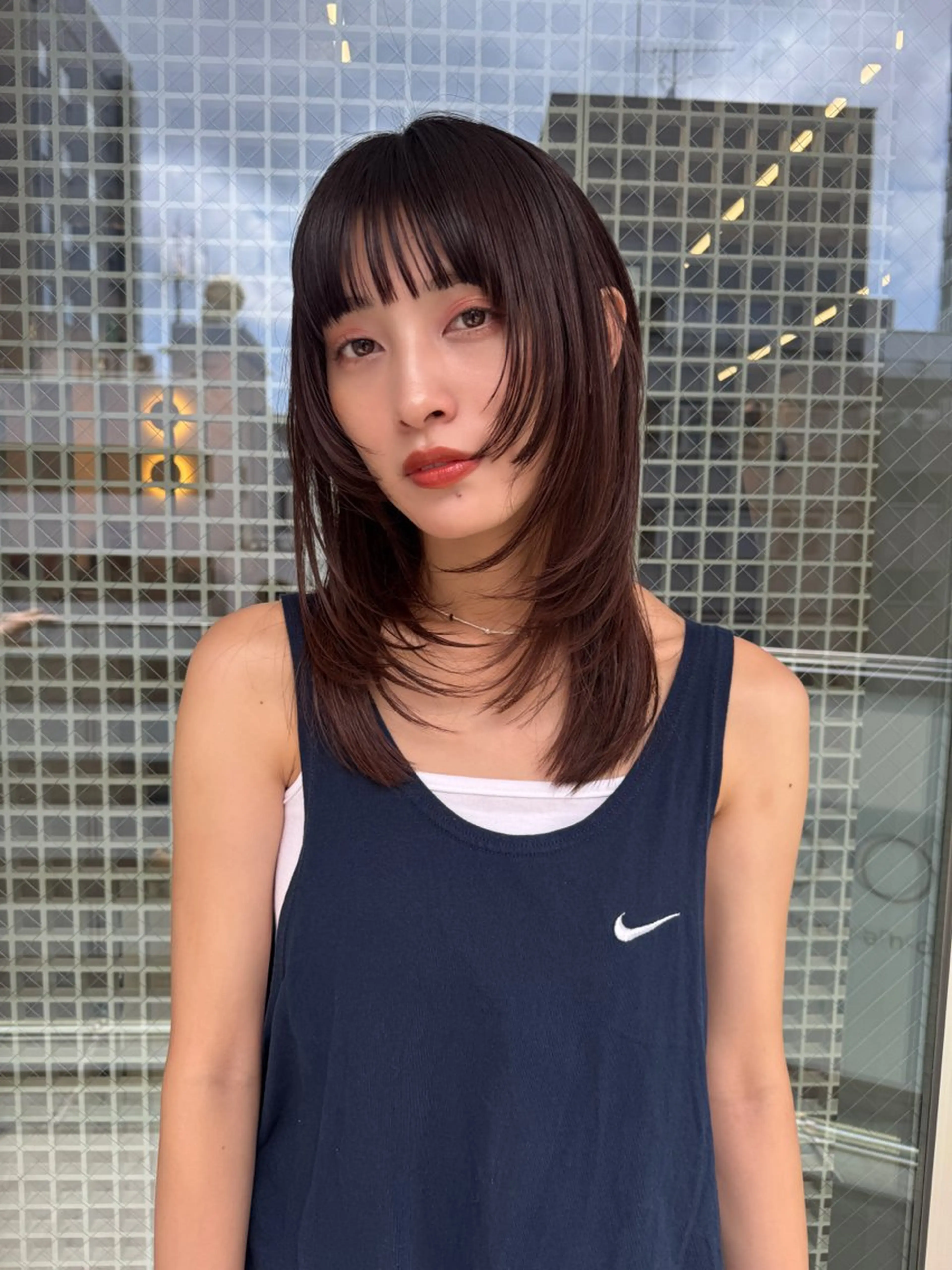セミロング 理想のツヤ髪へ 👼谷山　潮音👼のヘアスタイル