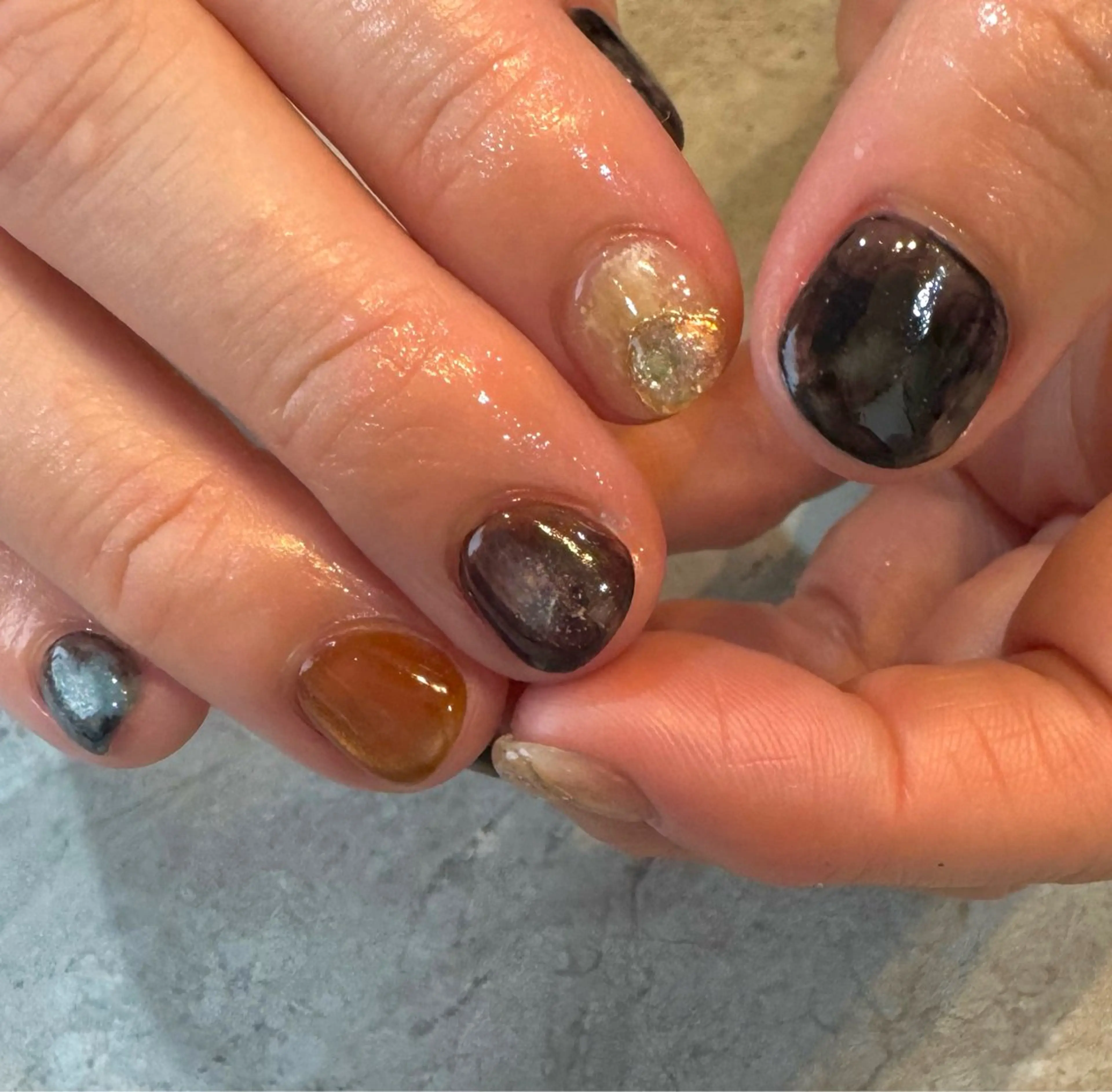 ネイル ショートネイル ハンドネイル Blé nailのネイルデザイン