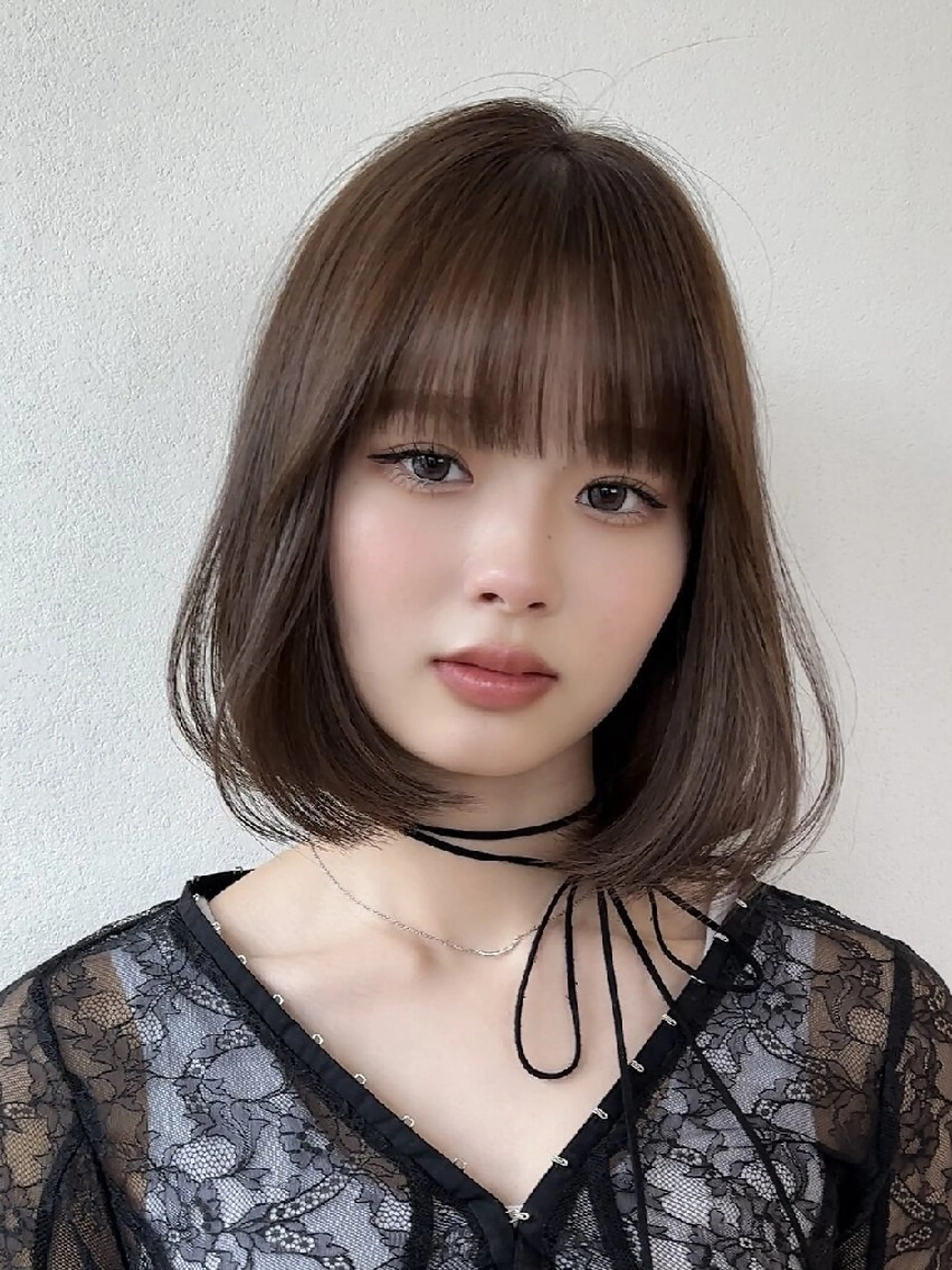 カラー ミディアム カット ヘアカラー トリートメント Lond Mirrorのヘアスタイル