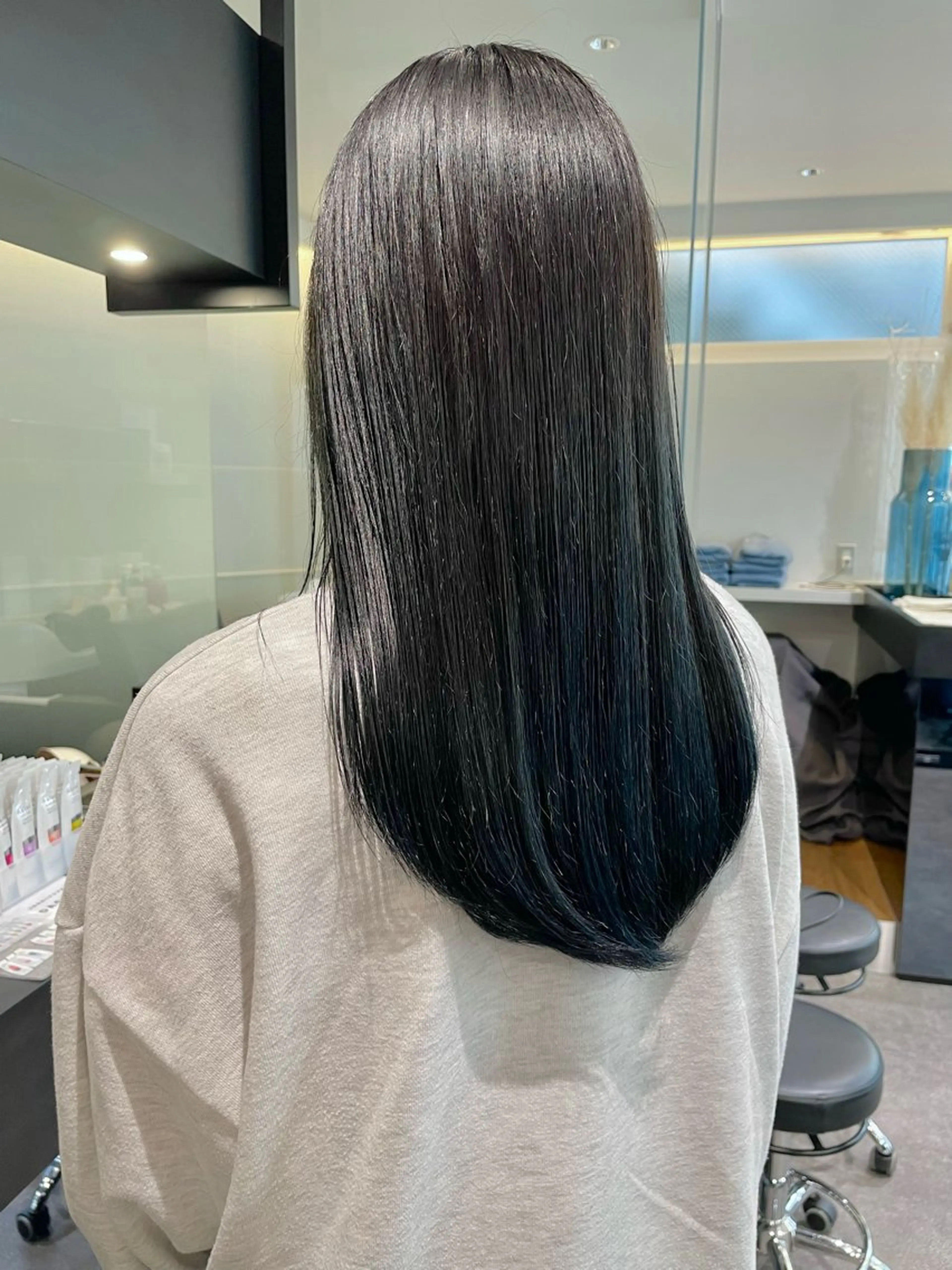 ロング カラー アッシュ ダブルカラー🦖 /髪質改善⚡️しおりのヘアスタイル