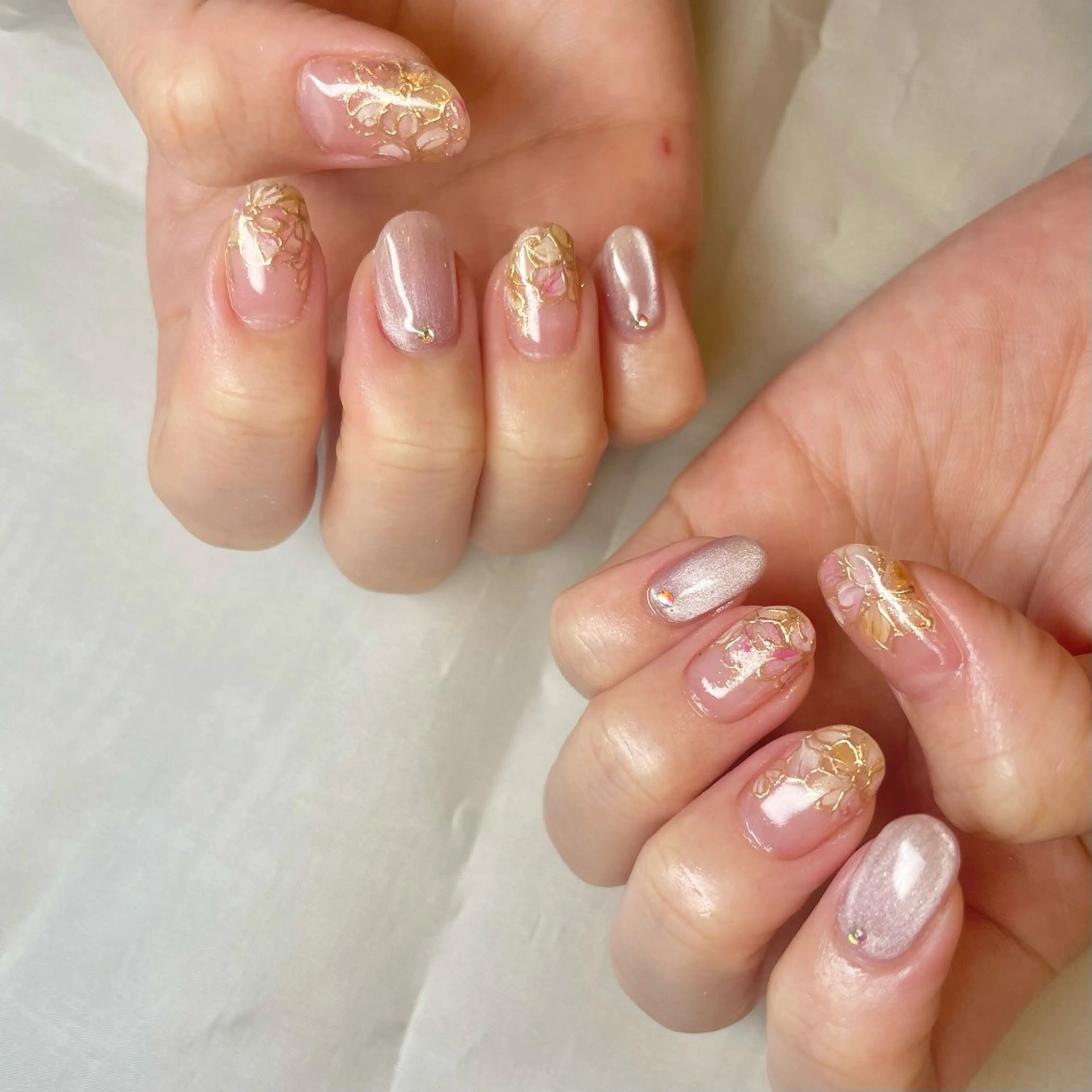 メンズ ネイル フラワーネイル マグネットネイル ミラーネイル ハンドネイル ハンドケア nail&eye Aoのマツエク・マツパデザイン