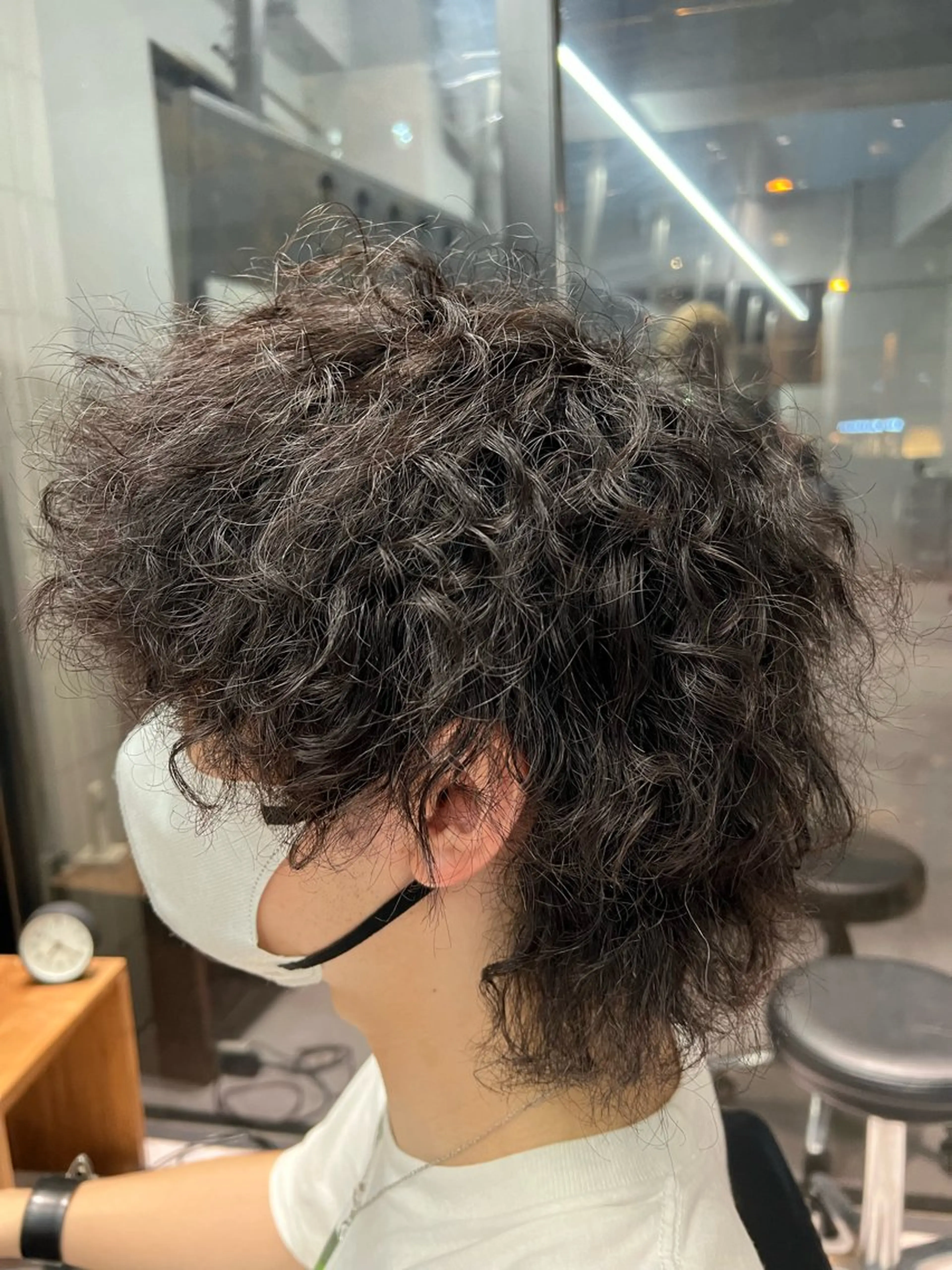 ショート パーマ 縮毛矯正 堀江 /木下椋麻のヘアスタイル