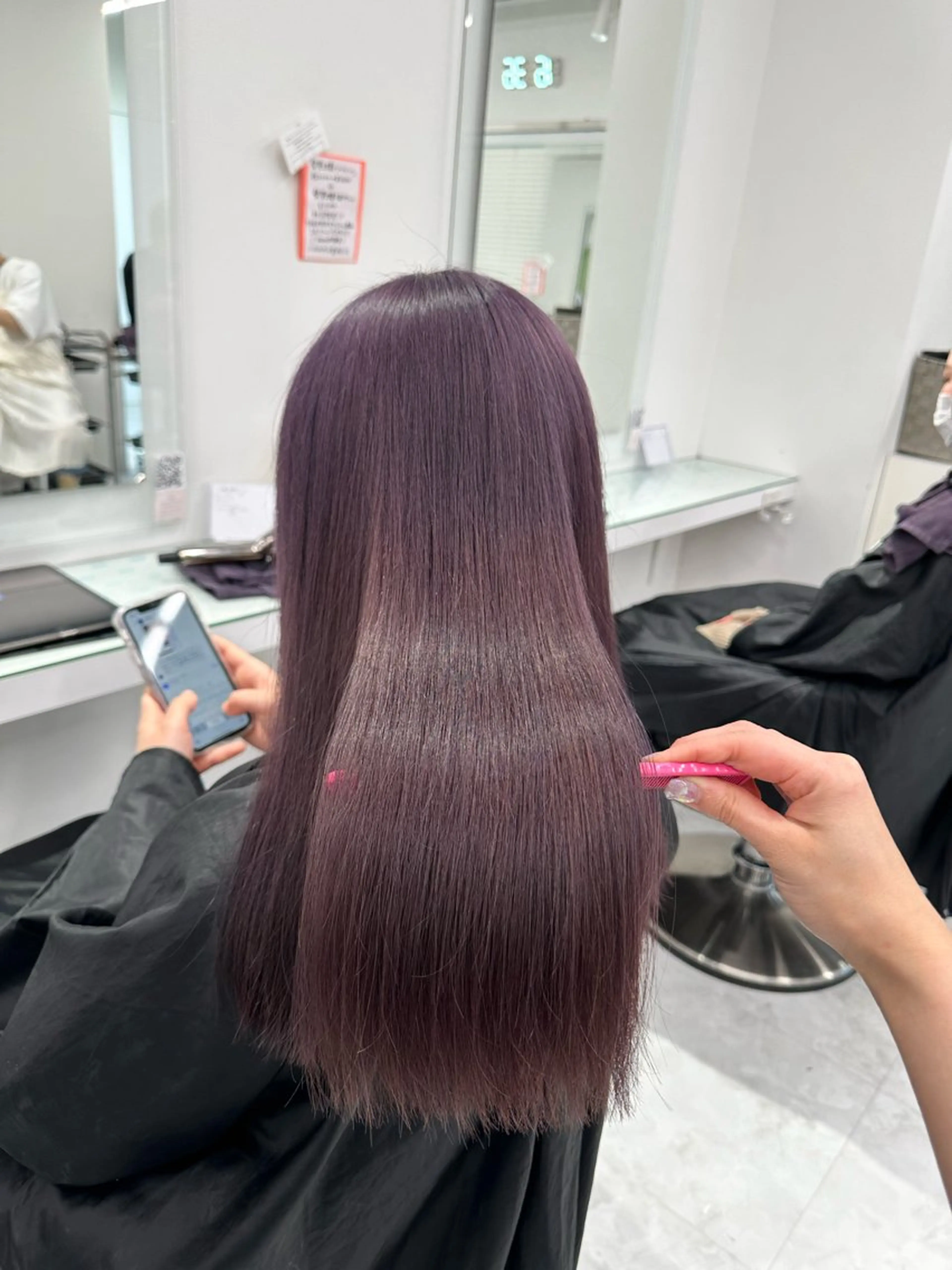 カラー マンツーマン/原宿/ 透明感カラー⭐️のヘアスタイル
