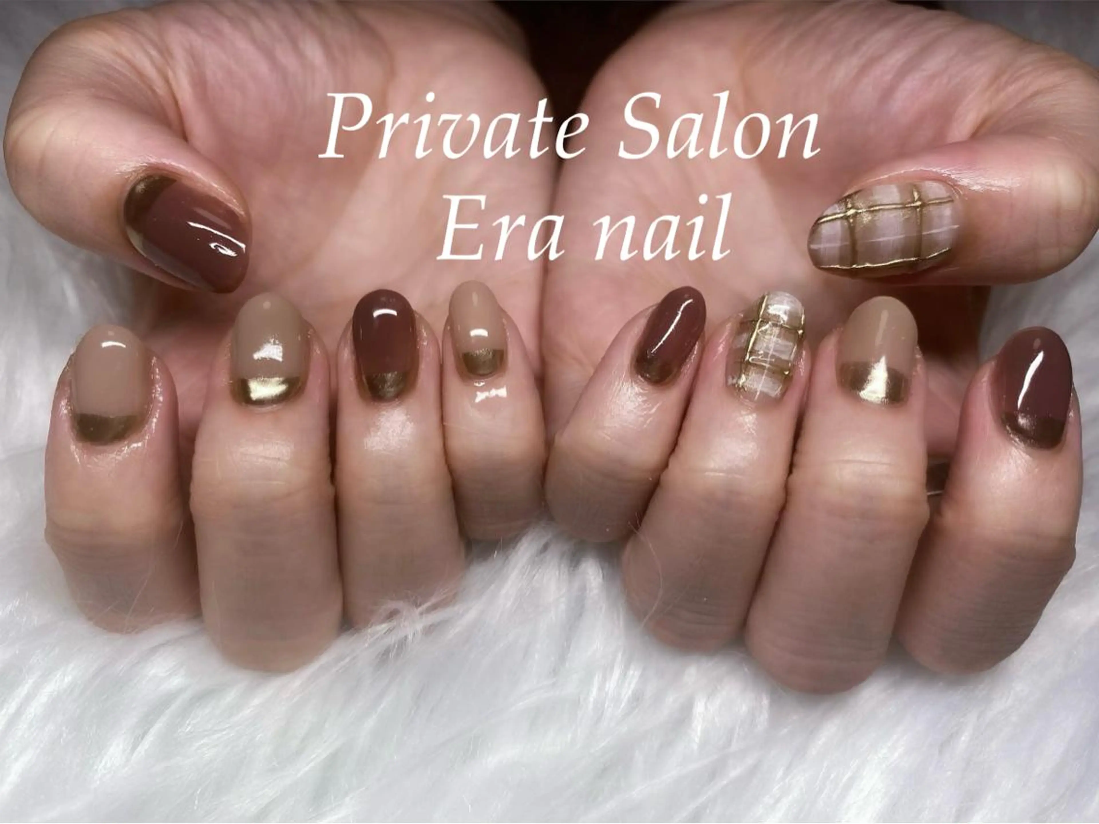 ネイル アートネイル ミラーネイル シンプルネイル Era nailのネイルデザイン