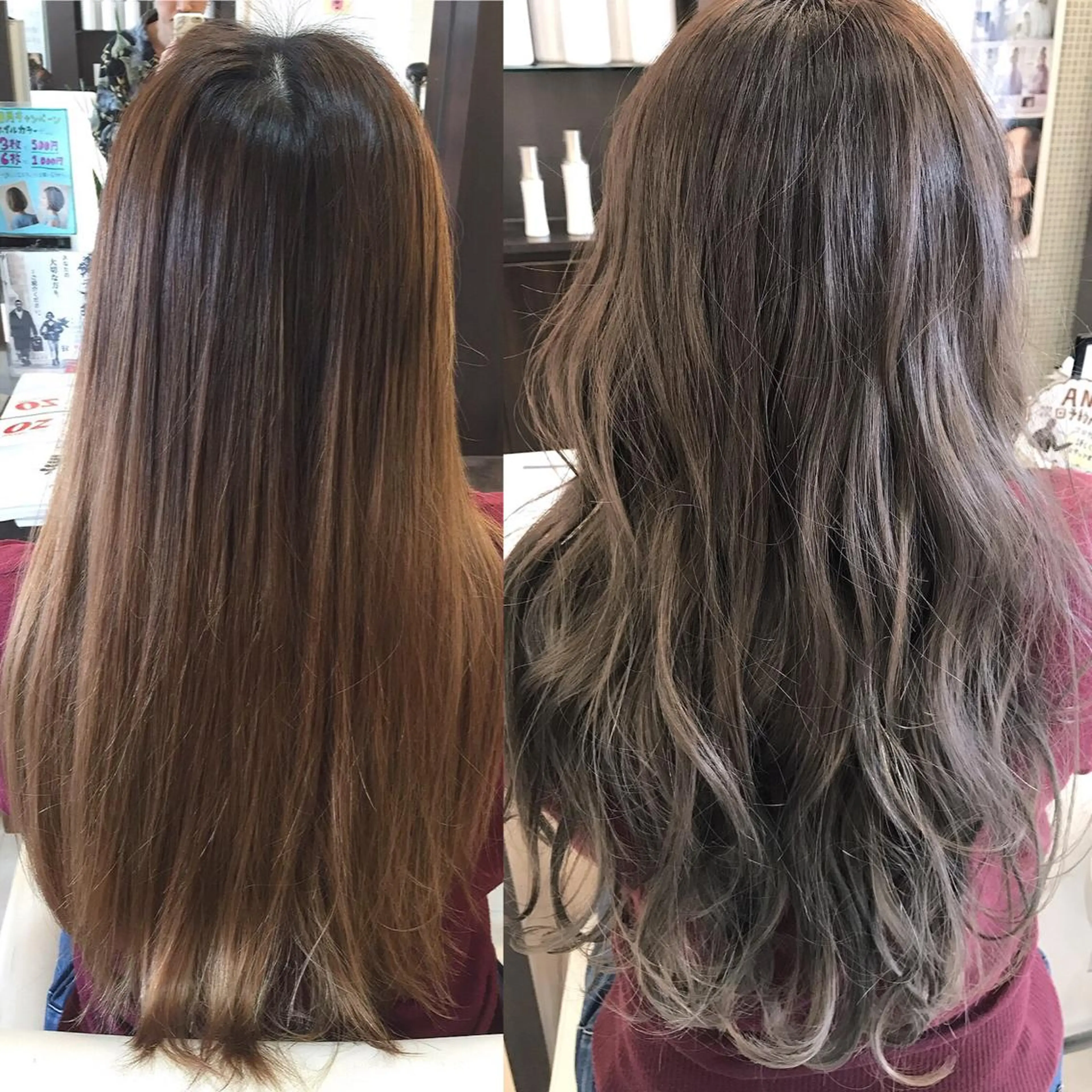 ロング カラー ブリーチ グラデーションカラー バイオレットカラー カット ヘアカラー トリートメント 武田 清久のヘアスタイル