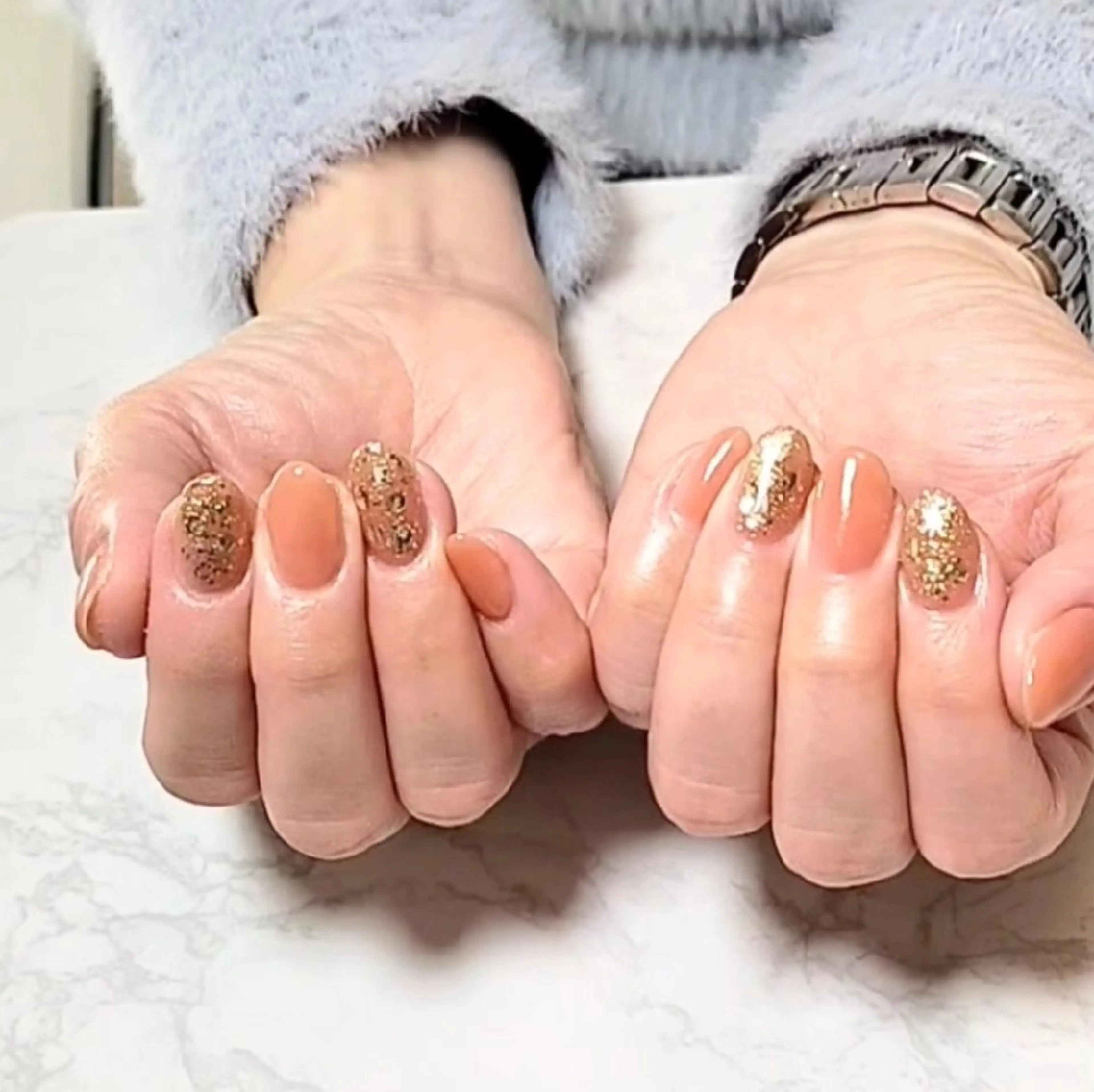 ネイル シンプルネイル ハンドネイル フットネイル megumi. sのネイルデザイン