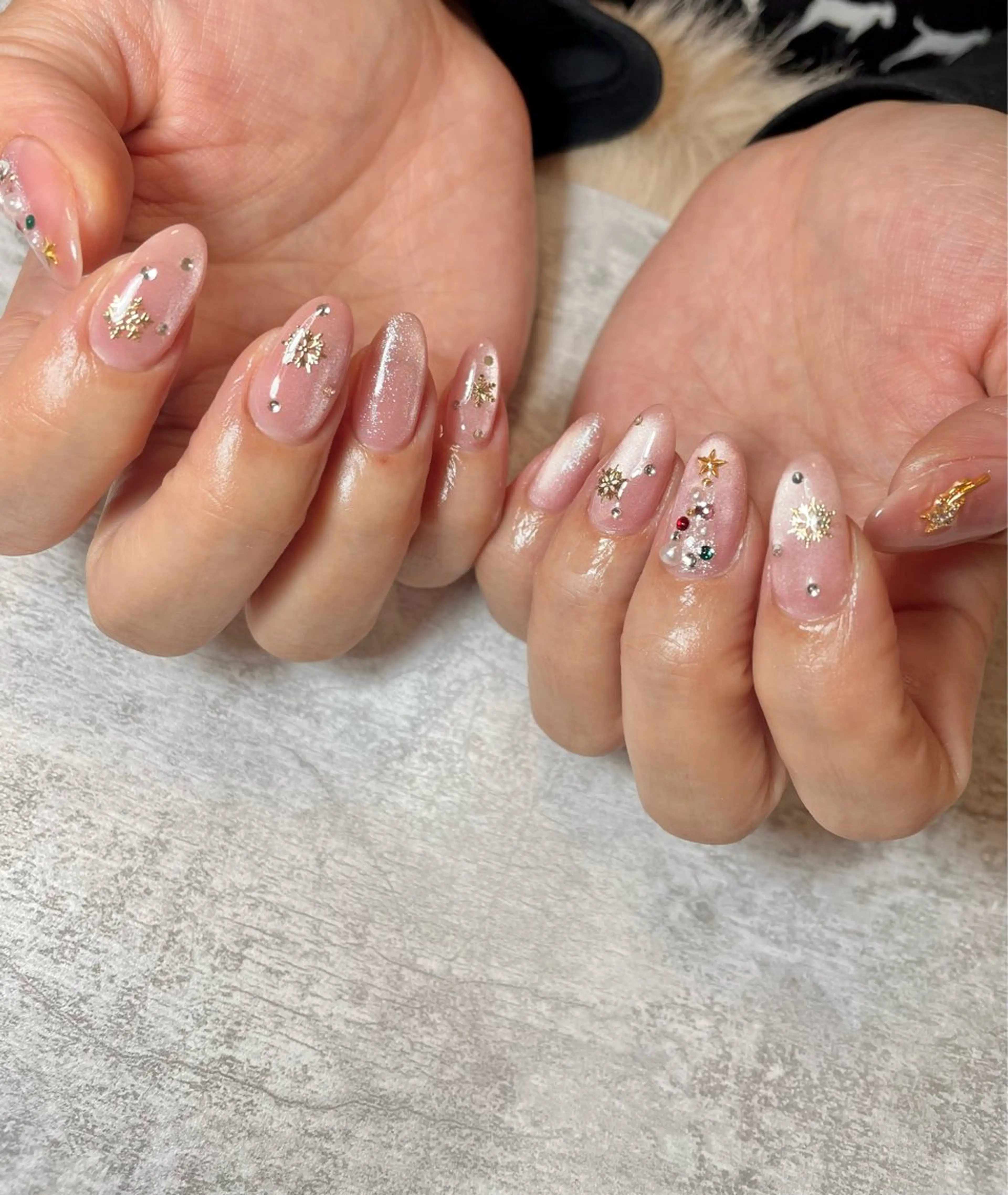 ネイル 持ち込み 冬ネイル クリスマス BEAUTY GARDEN 【nail salon unseul】所属・nana .のネイルデザイン