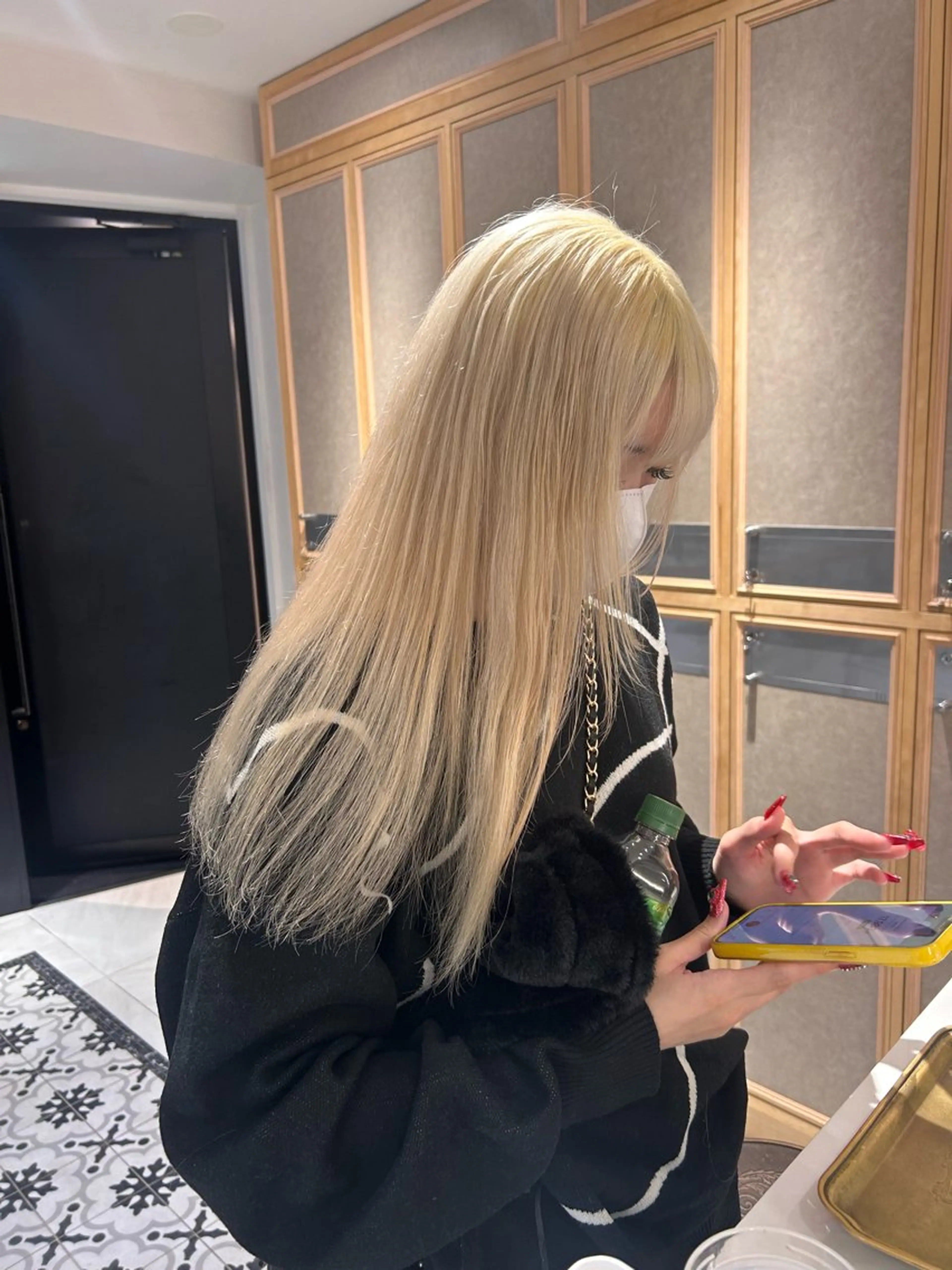 ロング カラー レイヤー小顔ショート 吉田ジョウのヘアスタイル