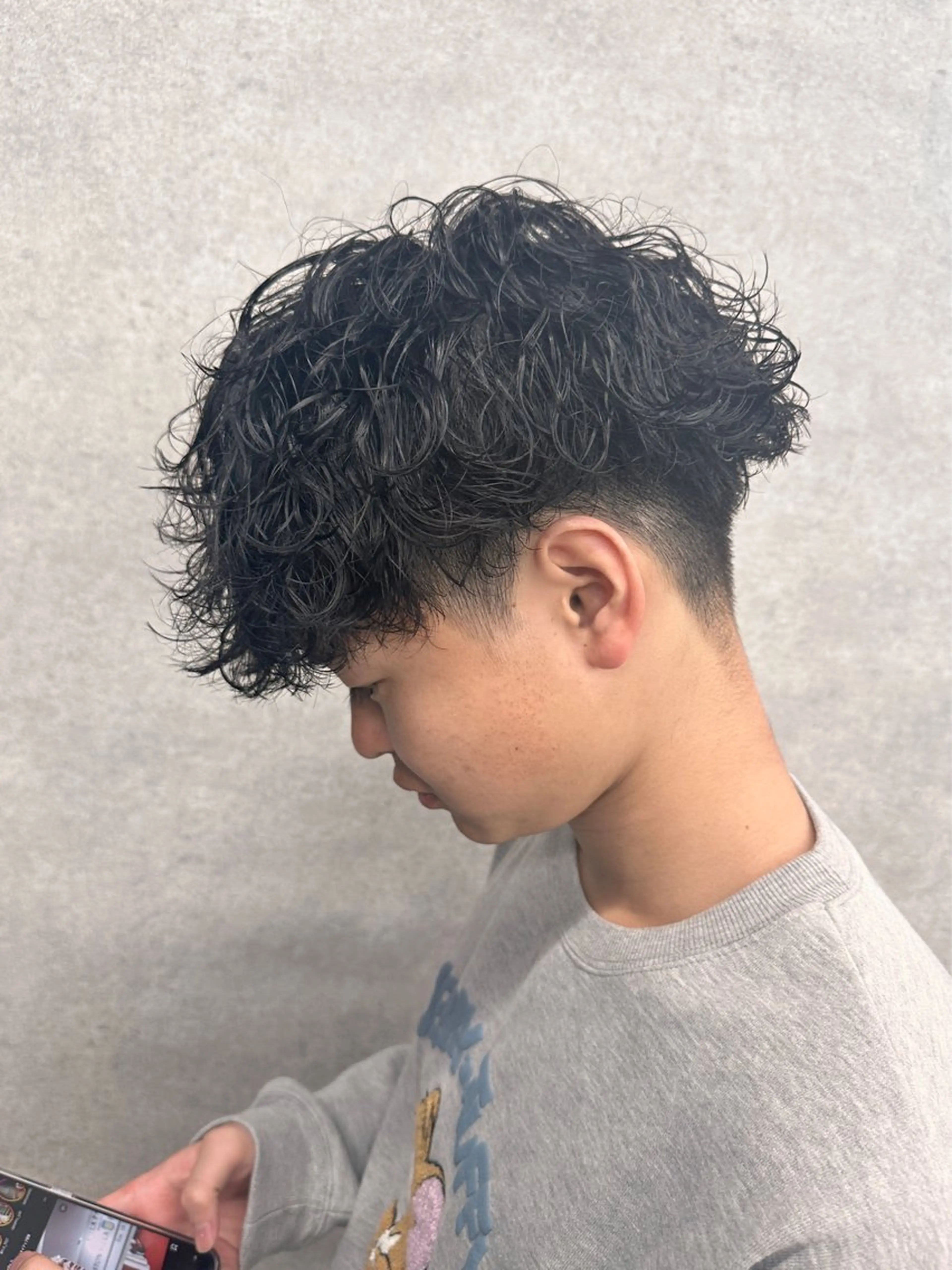 ショート パーマ メンズ 渋谷駅から徒歩1分 BLUCKメンズヘアのヘアスタイル
