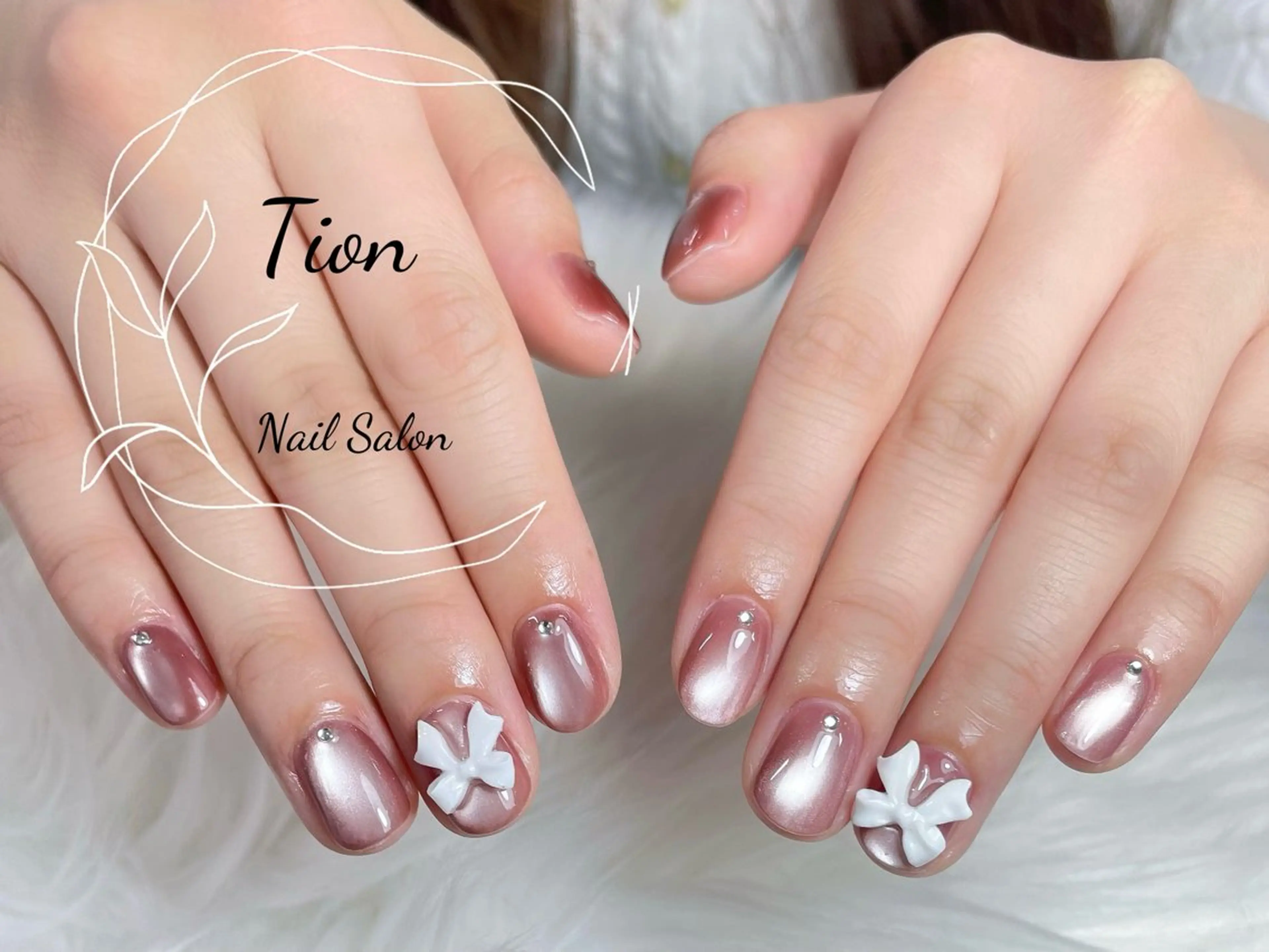 ネイル チークネイル 長さ出し フットネイル フレンチネイル ジェルネイル Nailsalon Tion武蔵小杉店所属・Nailsalon Tion武蔵小杉店のネイルデザイン