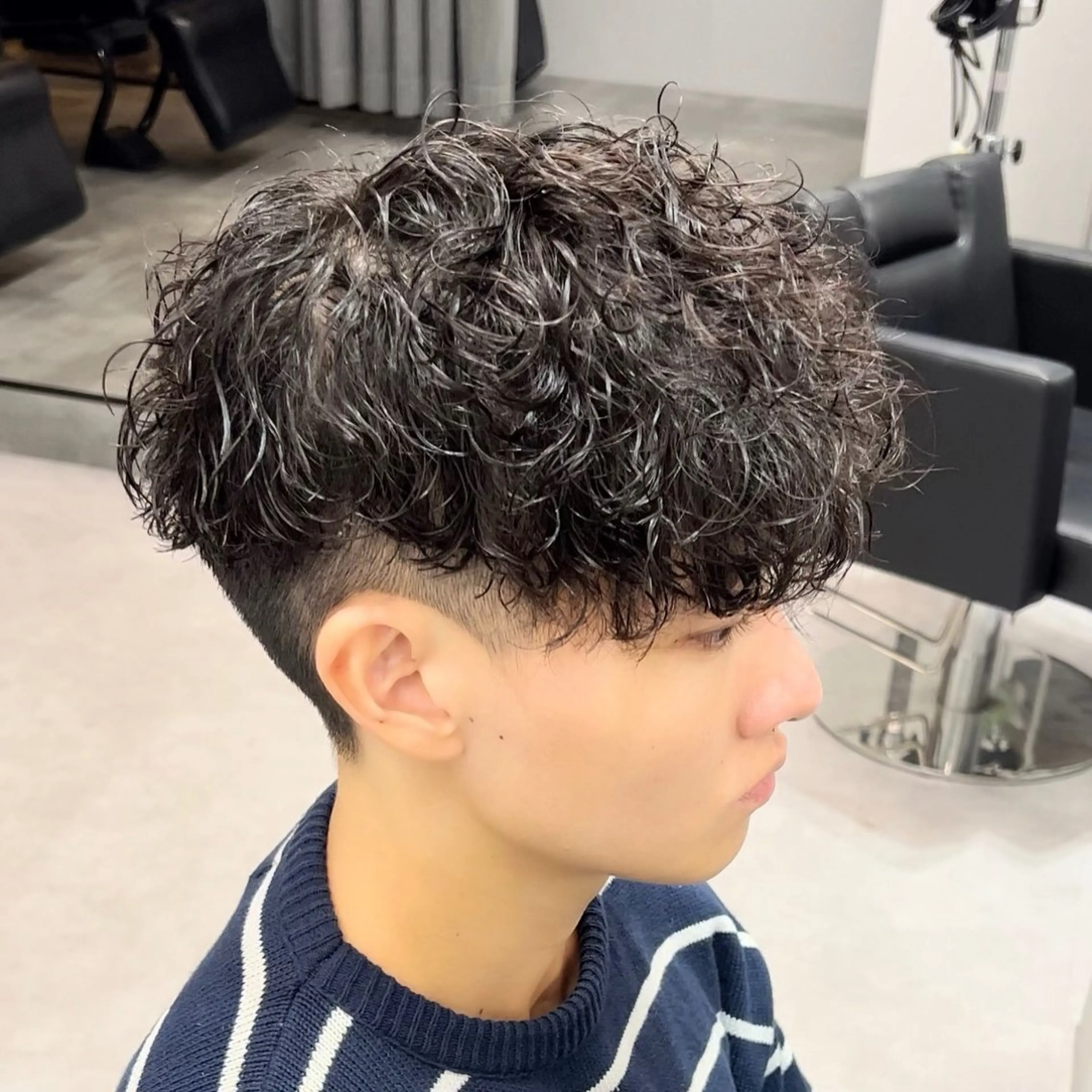 パーマ メンズ メンズパーマ スペインカール カット パーマ 【メンズ特化美容師】 🐍NAO🐍のヘアスタイル