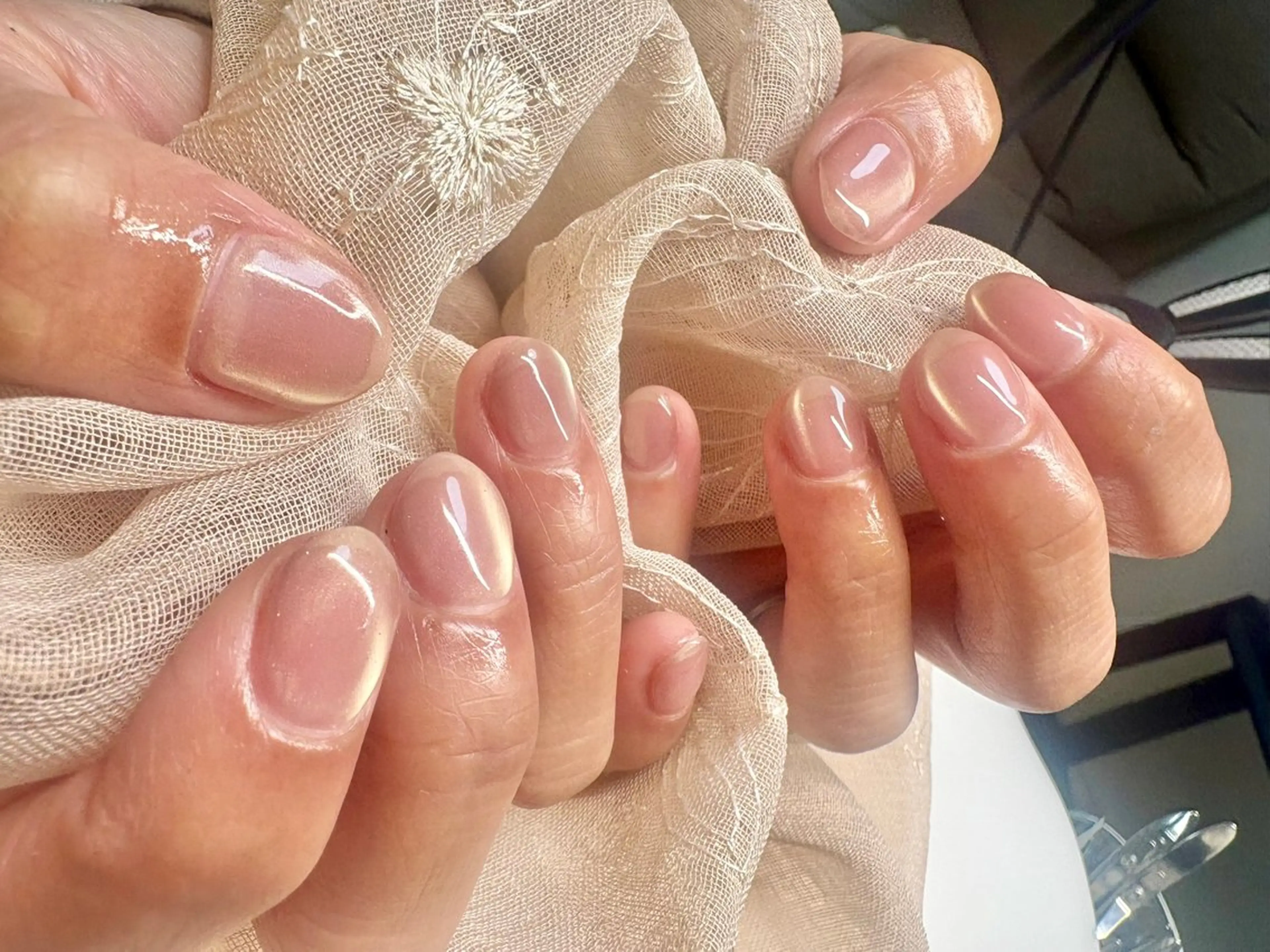 ネイル 氷ネイル・うるうるネイル マグネットネイル ハンドネイル Mii Nail所属・Mii Nailのネイルデザイン