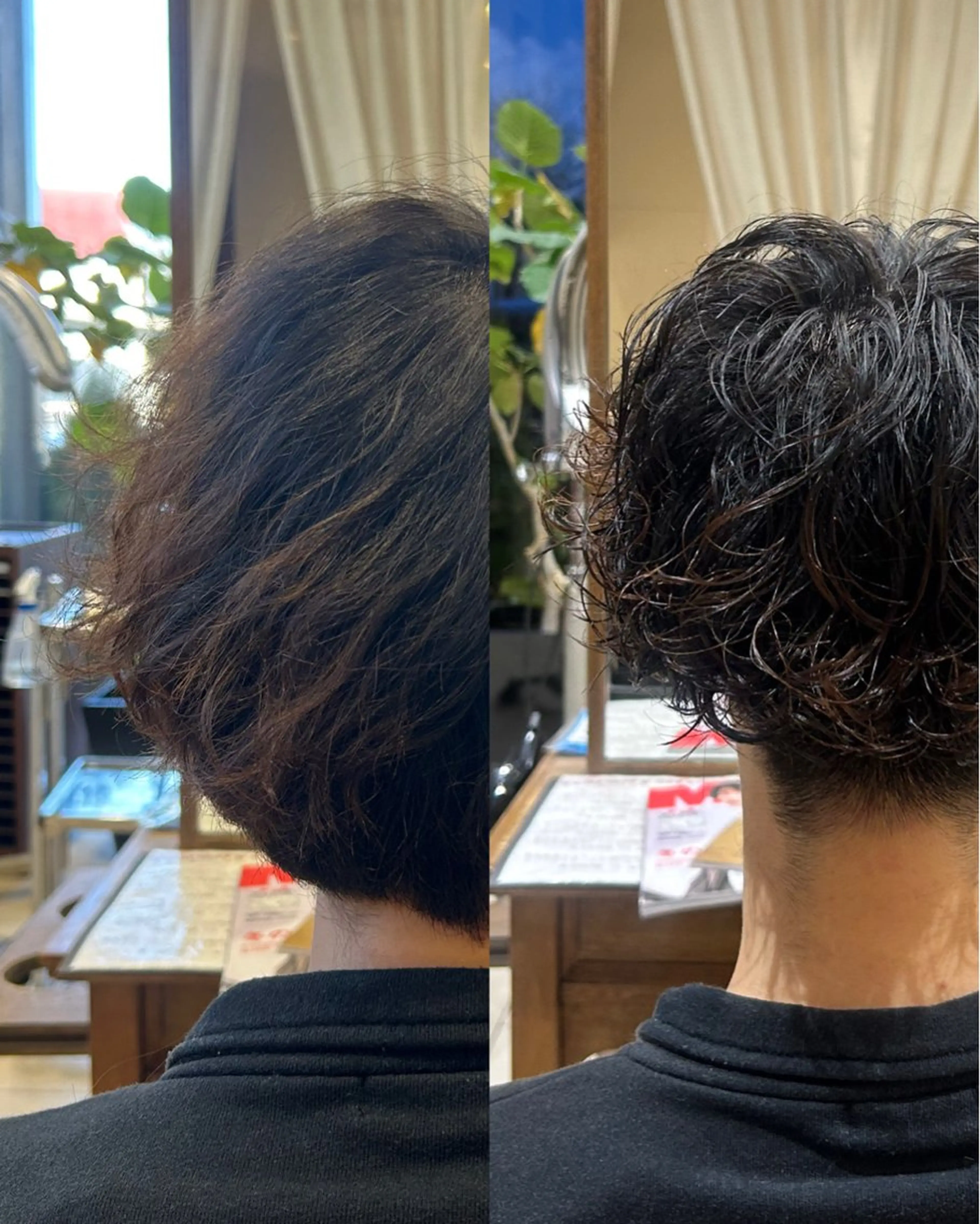 ショート パーマ メンズ メンズパーマ 竹内 帆希のヘアスタイル