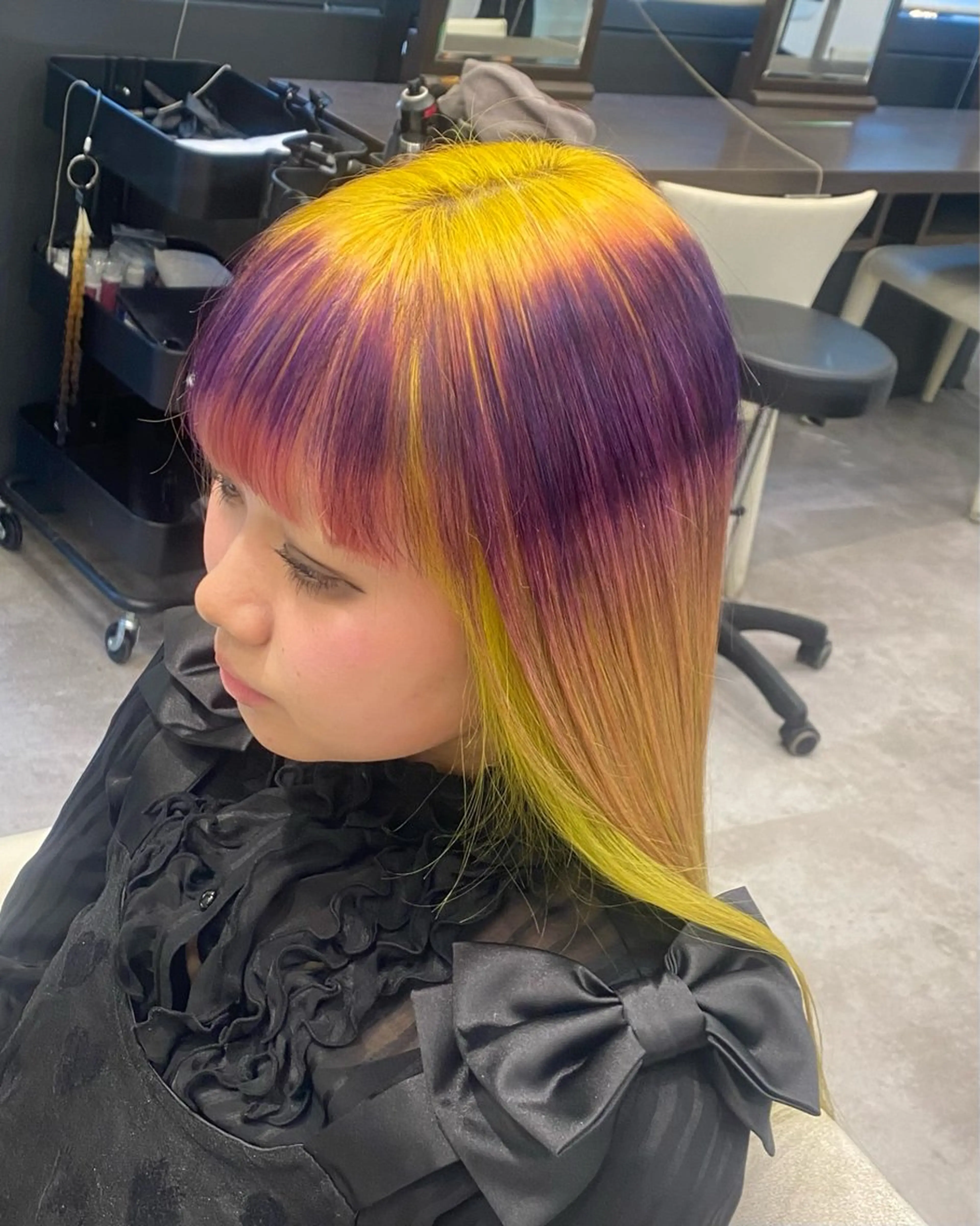 ロング カラー ヘアカラー トリートメント ハイトーン/髪質改善 🩶SUZUKA🩶のヘアスタイル